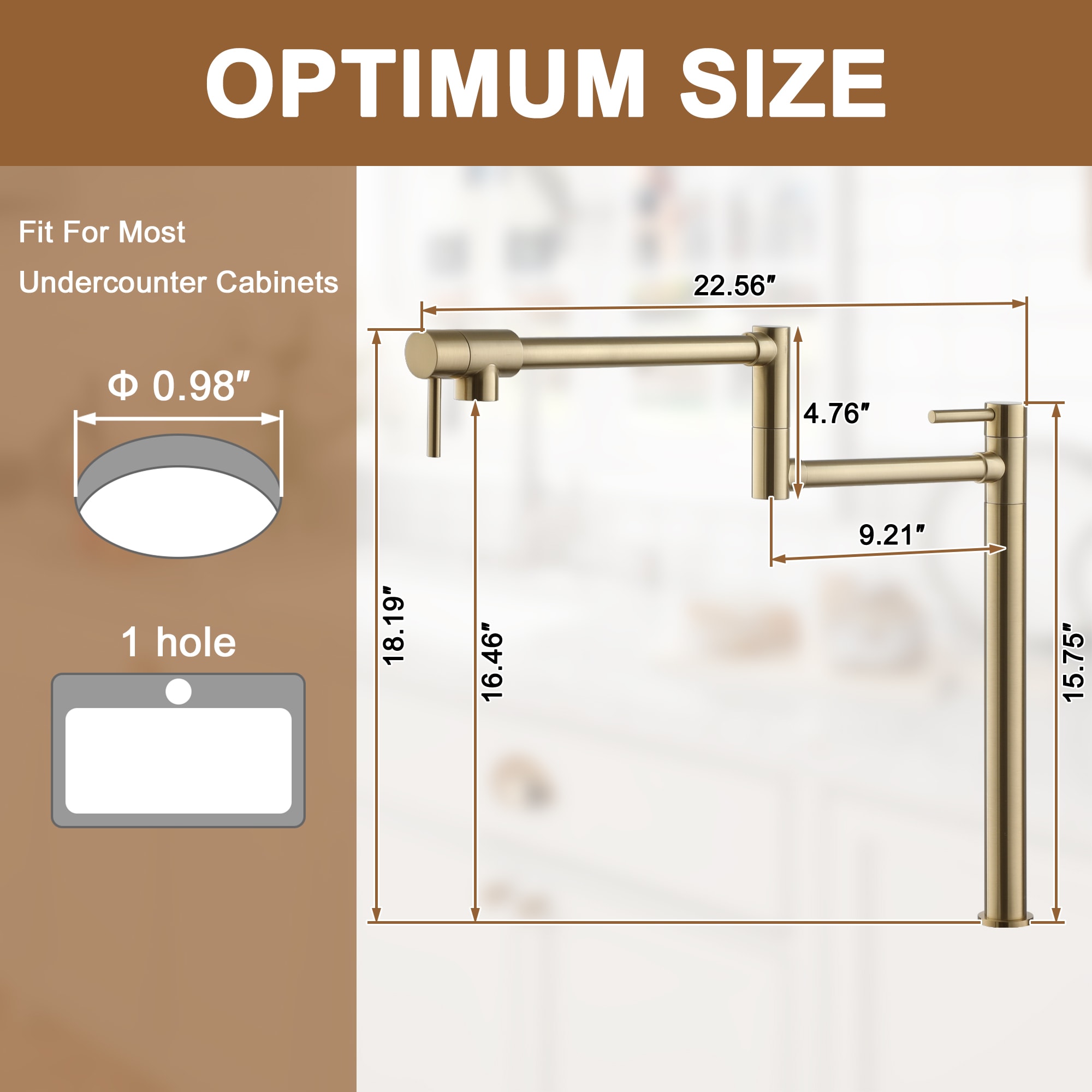 CASAINC KCLT0027-BG Kitchen-Faucets - View #6