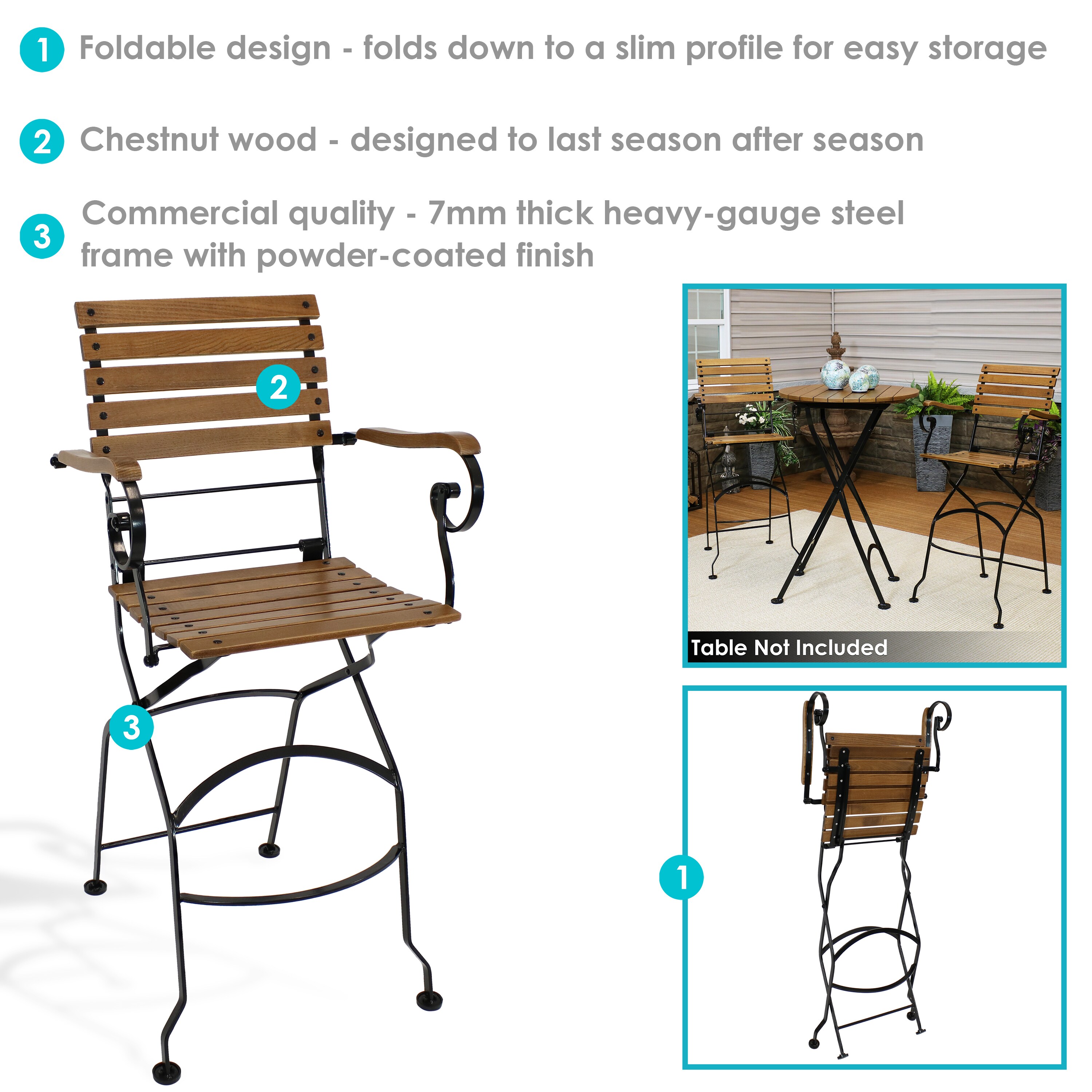 Sunnydaze Decor DMR-776 Patio-Chairs - View #9