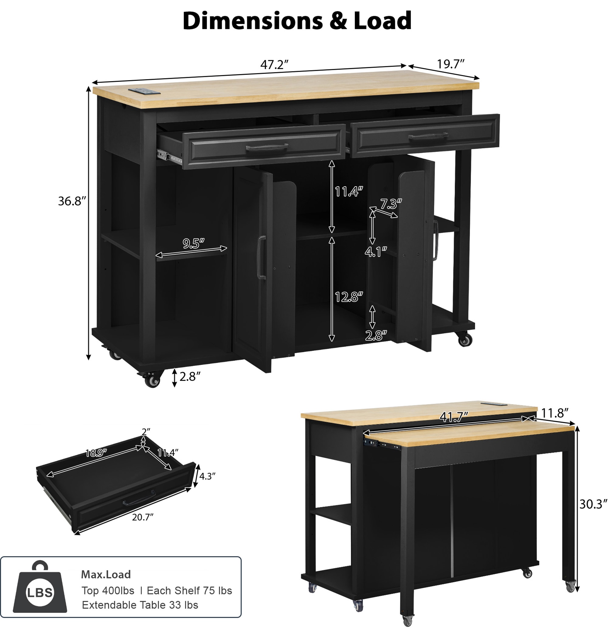 SINOFURN SYB260069BK Kitchen-Furniture - View #8