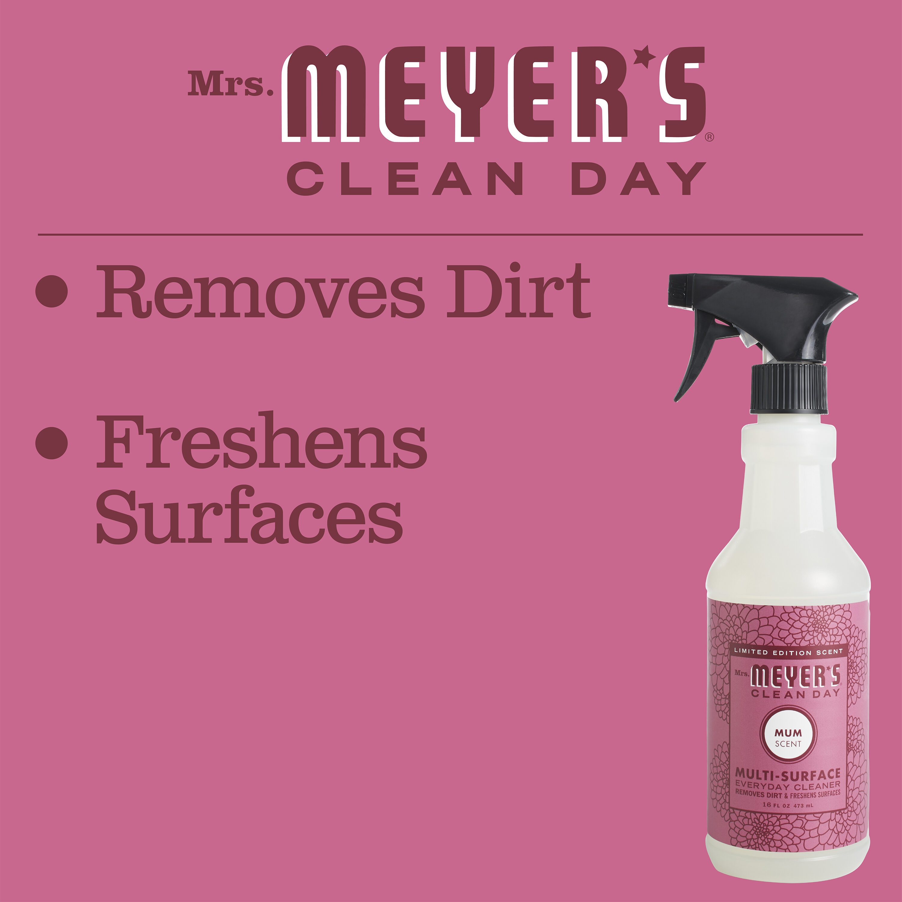 Mrs. Meyer's All-Purpose Cleaner Spray, Lavender, 16 fl. oz - Pack