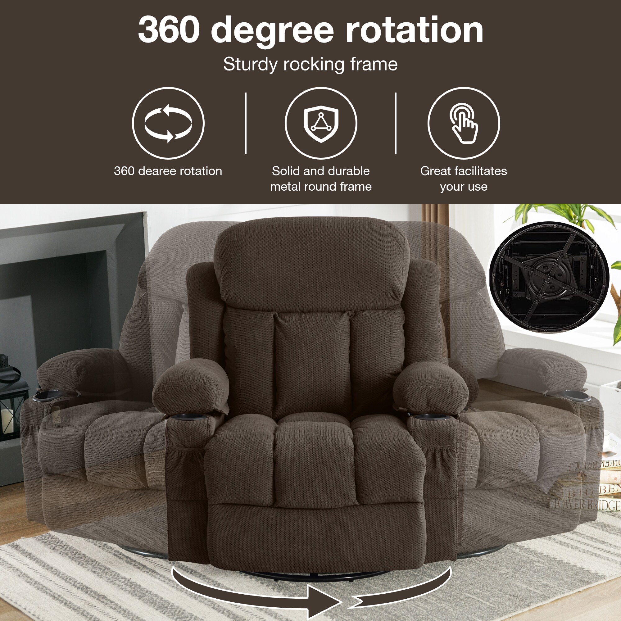 Mondawe OR-W575AB-LF recliners - View #3