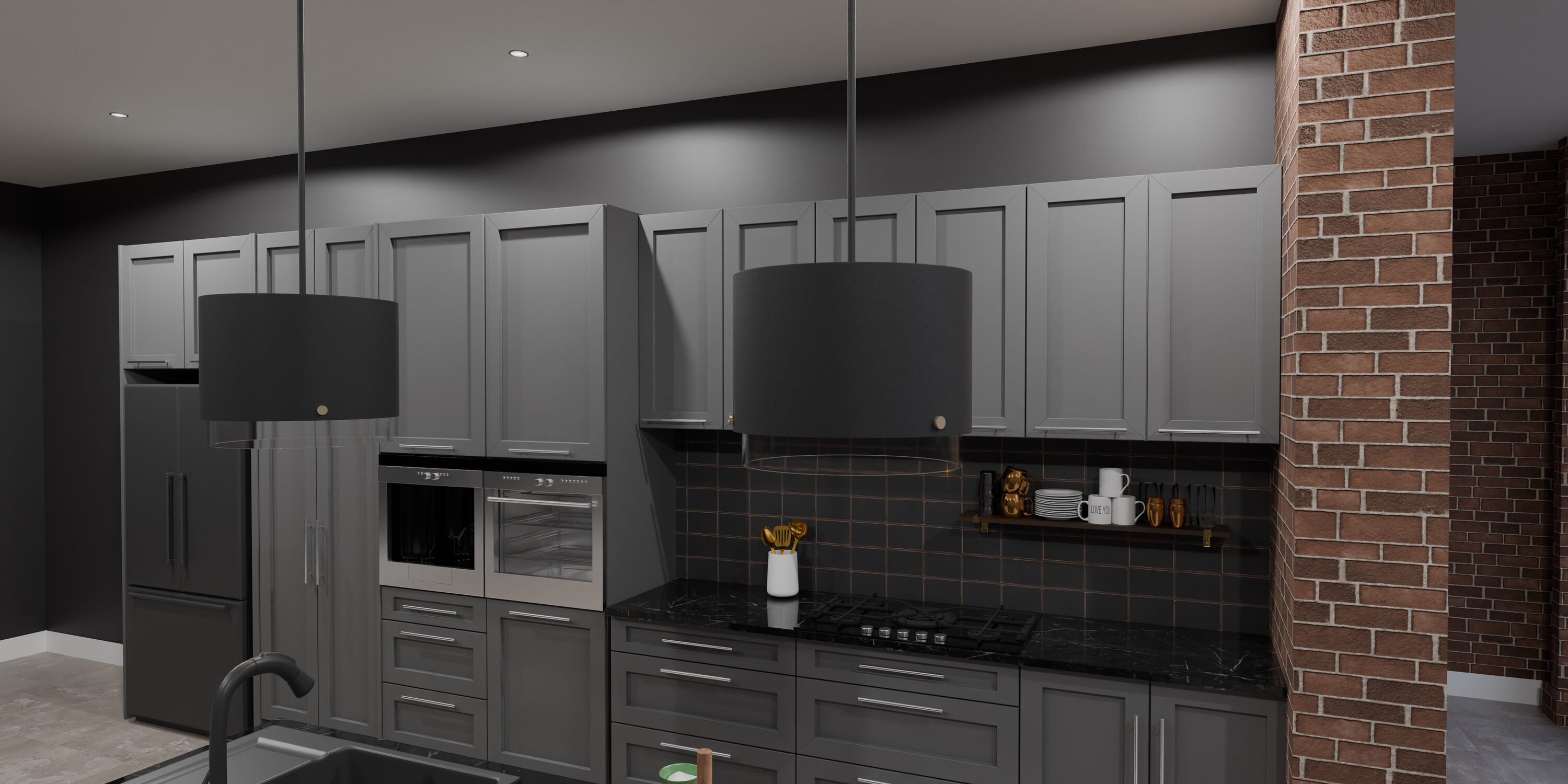 Quoizel EIO1814MBK Pendant-Lights - View #2