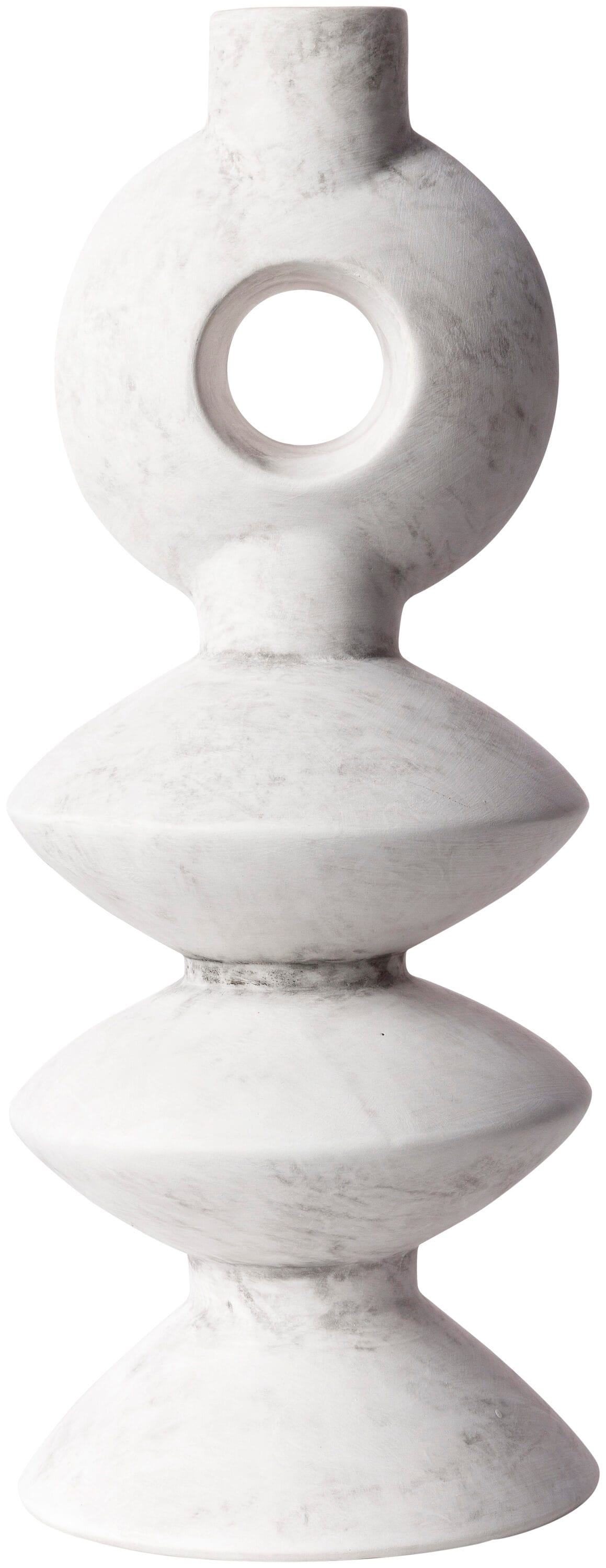 Surya YAG-005 White Ceramic Modern Vase