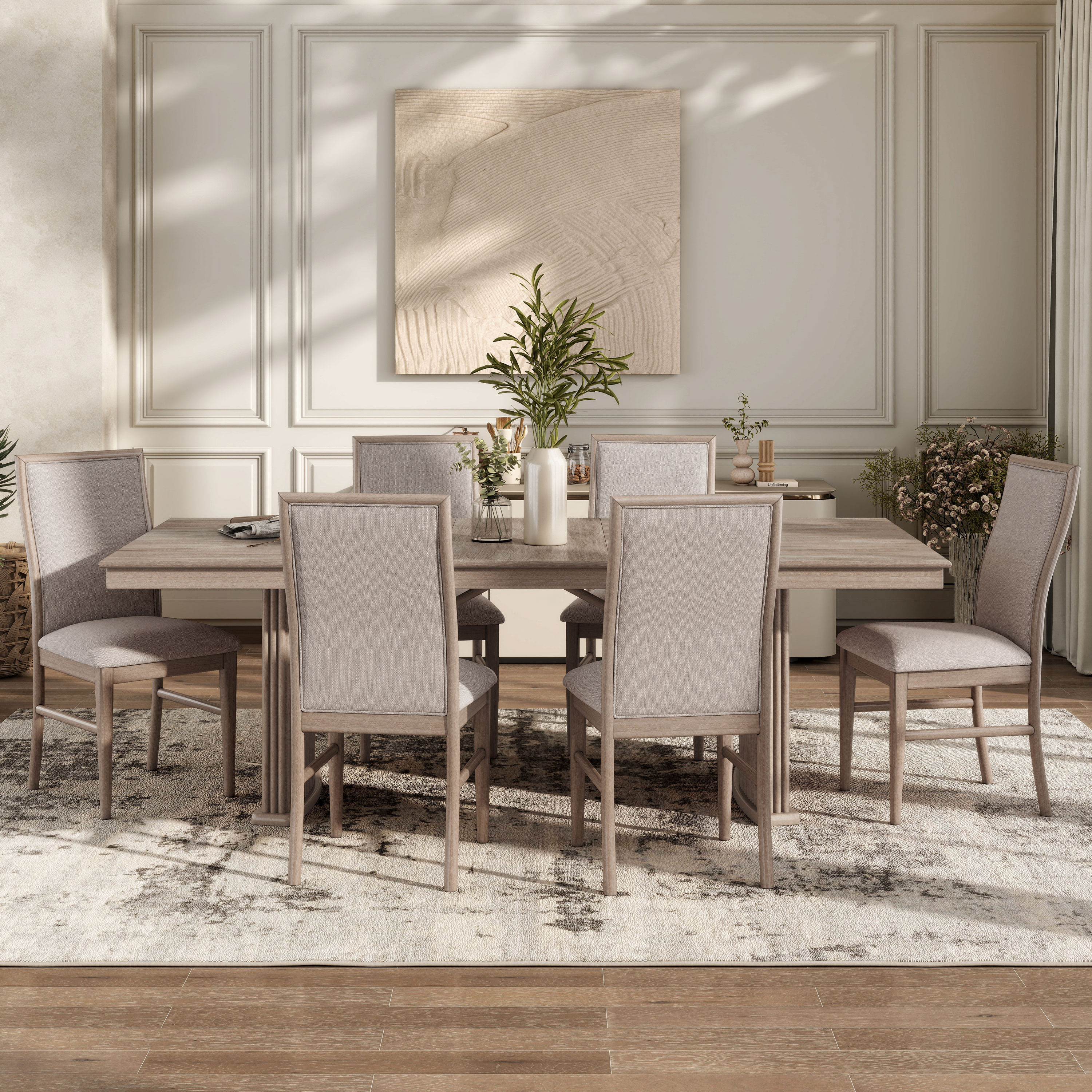 Furniture of America IDF-3230NTT-7PC Dining-Sets - View #3