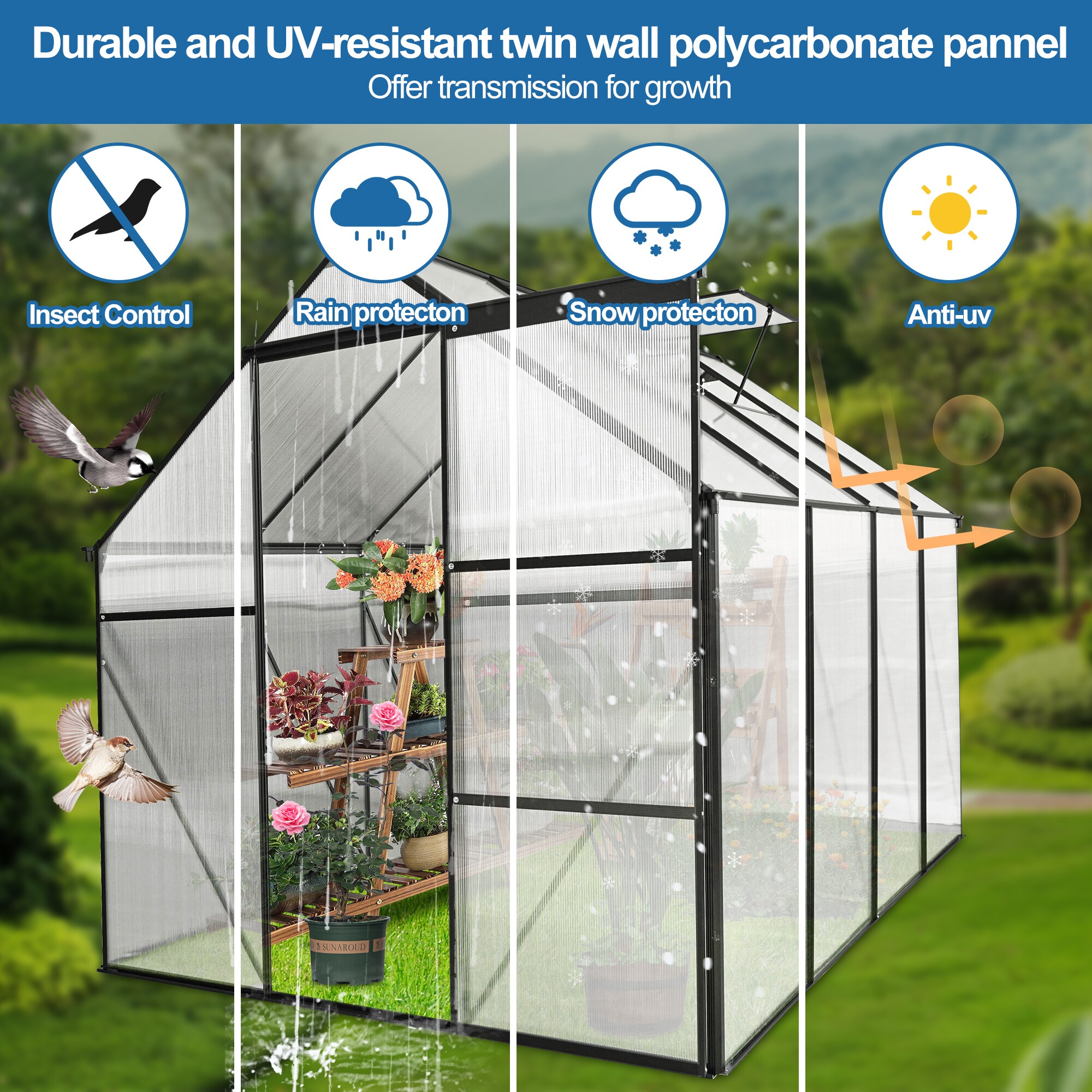 Clihome CL-WC54S07 greenhouses - View #6
