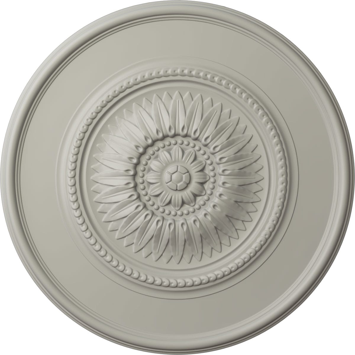 Ekena Millwork CM29WGPCF Wigan 29.75-in W x 29.75-in L Painted Pot Of Cream Polyurethane Whole Ceiling Medallion