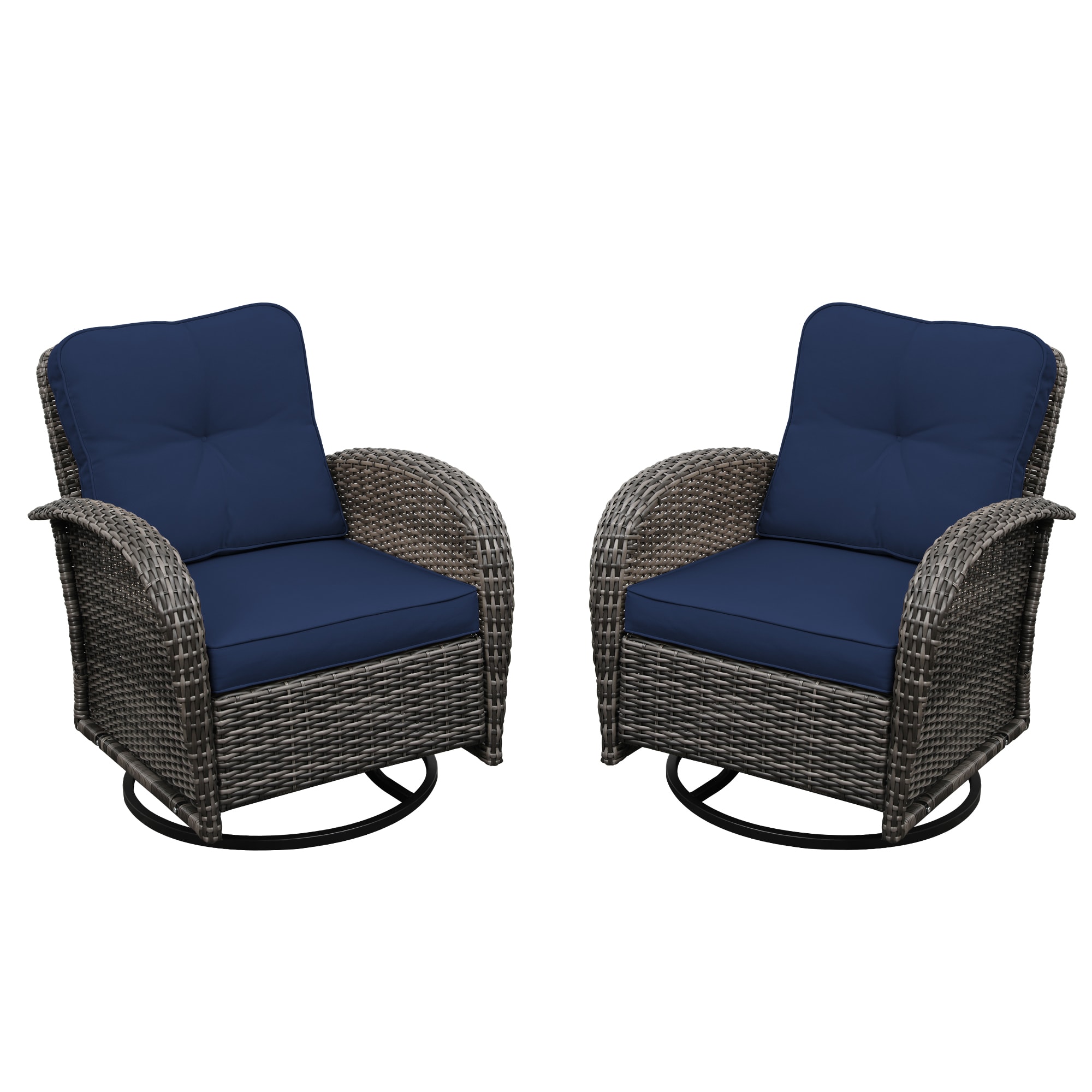 UPHA Y11DK-NAVYBLUE Patio-Conversation-Sets - View #2