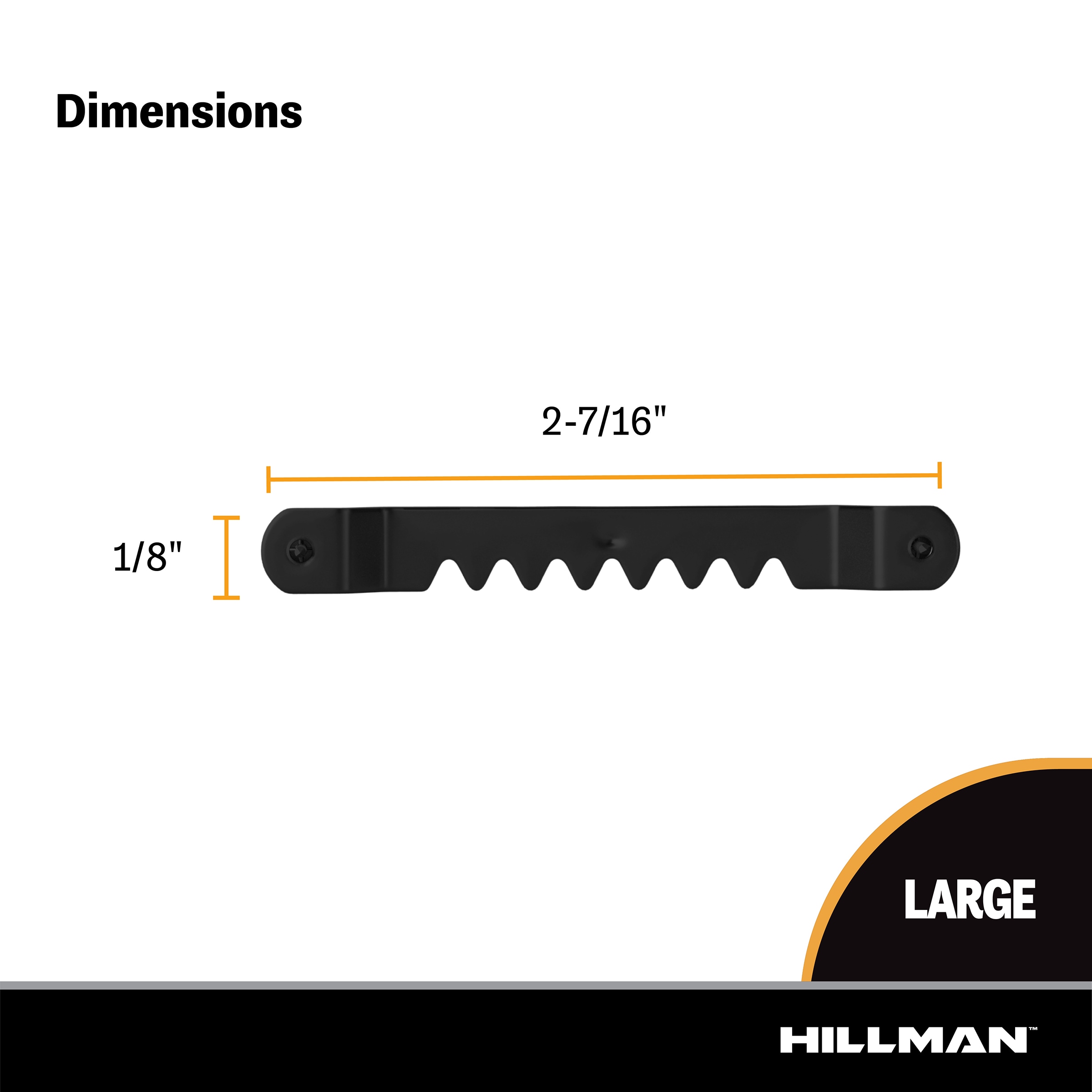 Hillman 2lb Small Sawtooth Hangers (25 piece) in the Picture