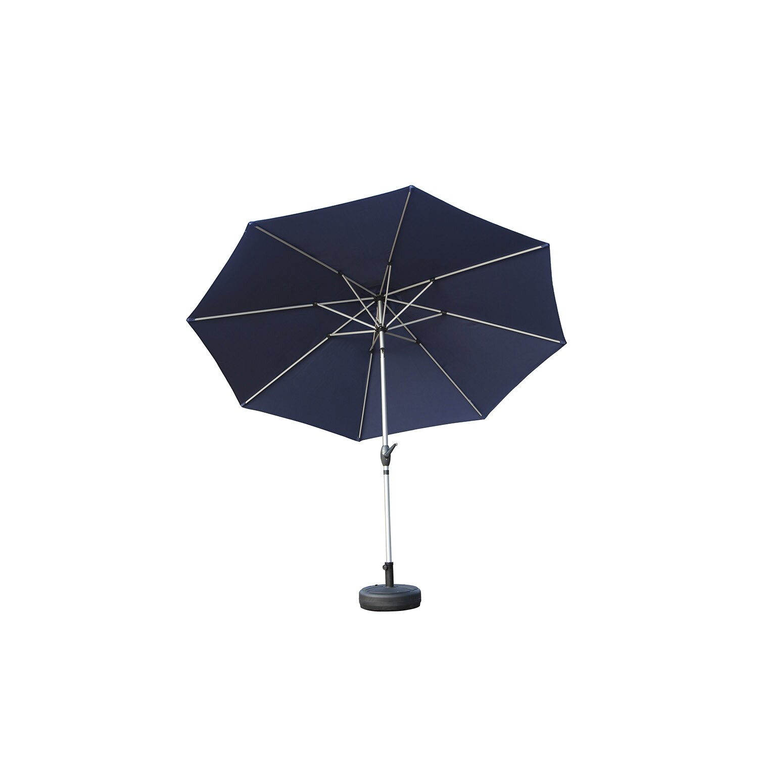 GZMR GZ-11049FTB 10-ft Aluminum Blue Push-button Tilt Garden Patio Umbrella