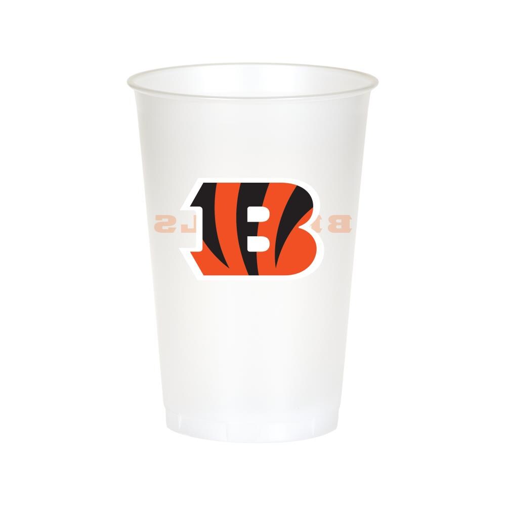 Creative Converting 019507 Cincinnati Bengals 20-fl oz Plastic Cup Set of: 8