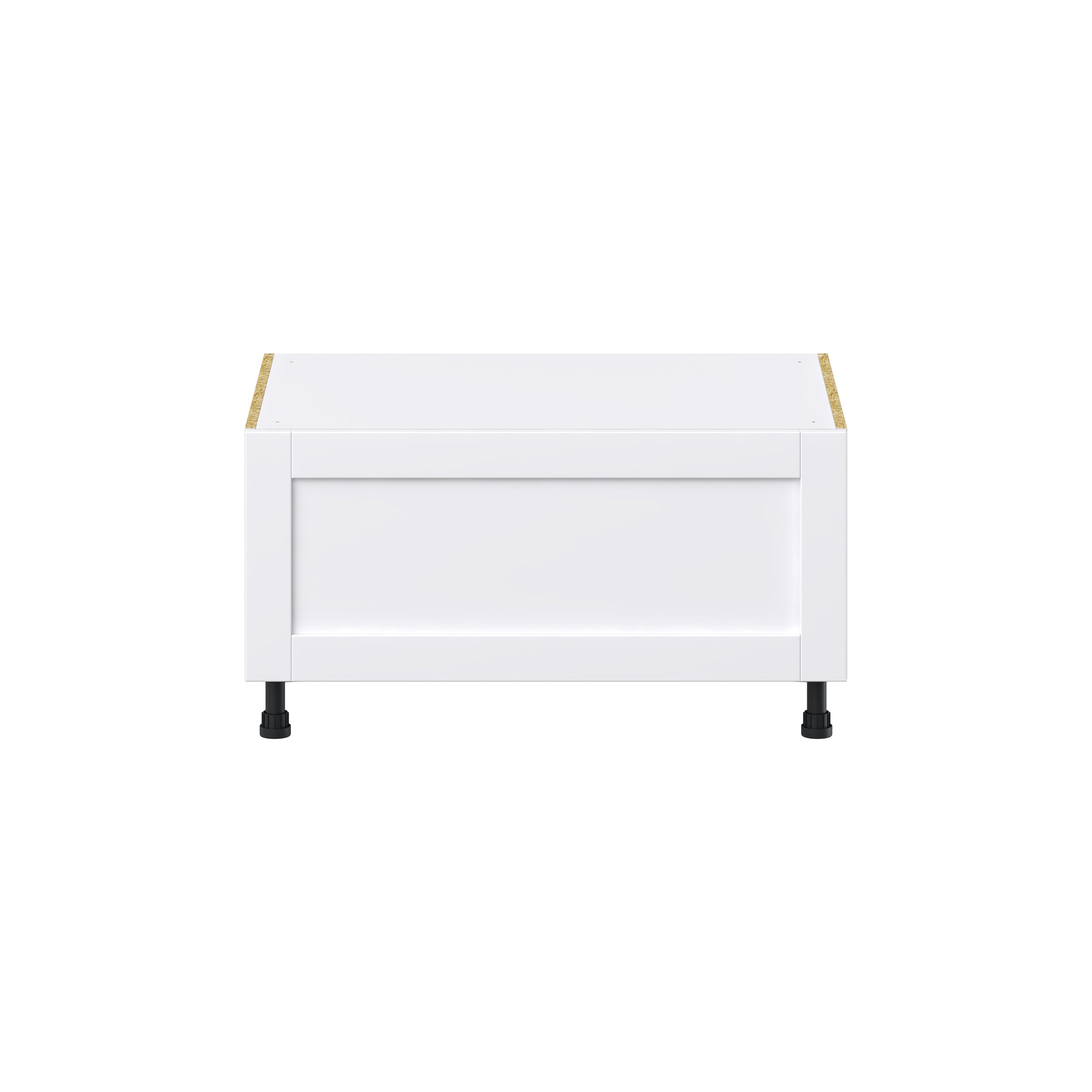 Hugo&Borg Rosemont 30-in W x 19.5-in H x 24-in D Glacier White 1-Drawer Base Fully Assembled Cabinet
