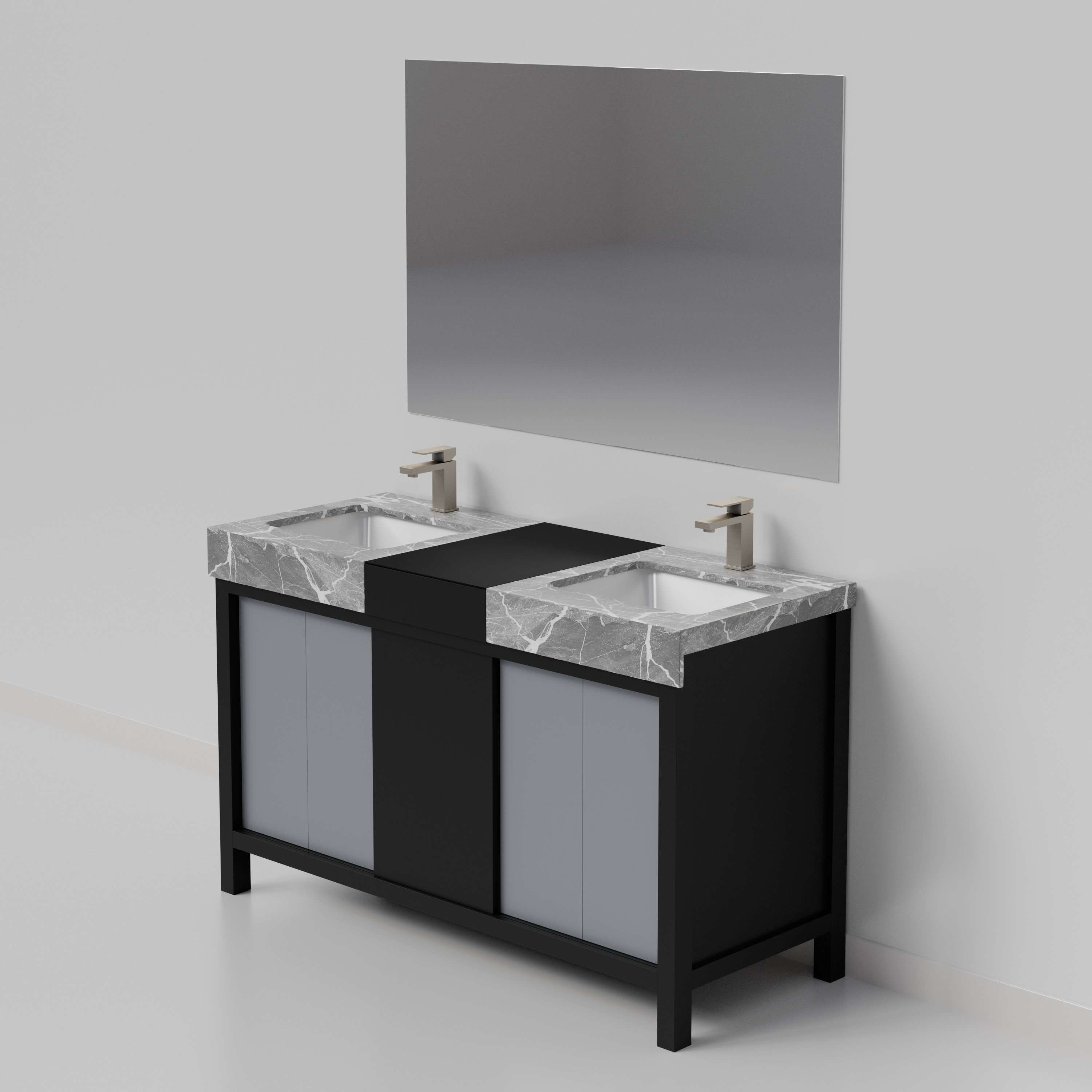 Lexora LZ342255SLISM53FBG Bath-Vanity-Combo - View #6