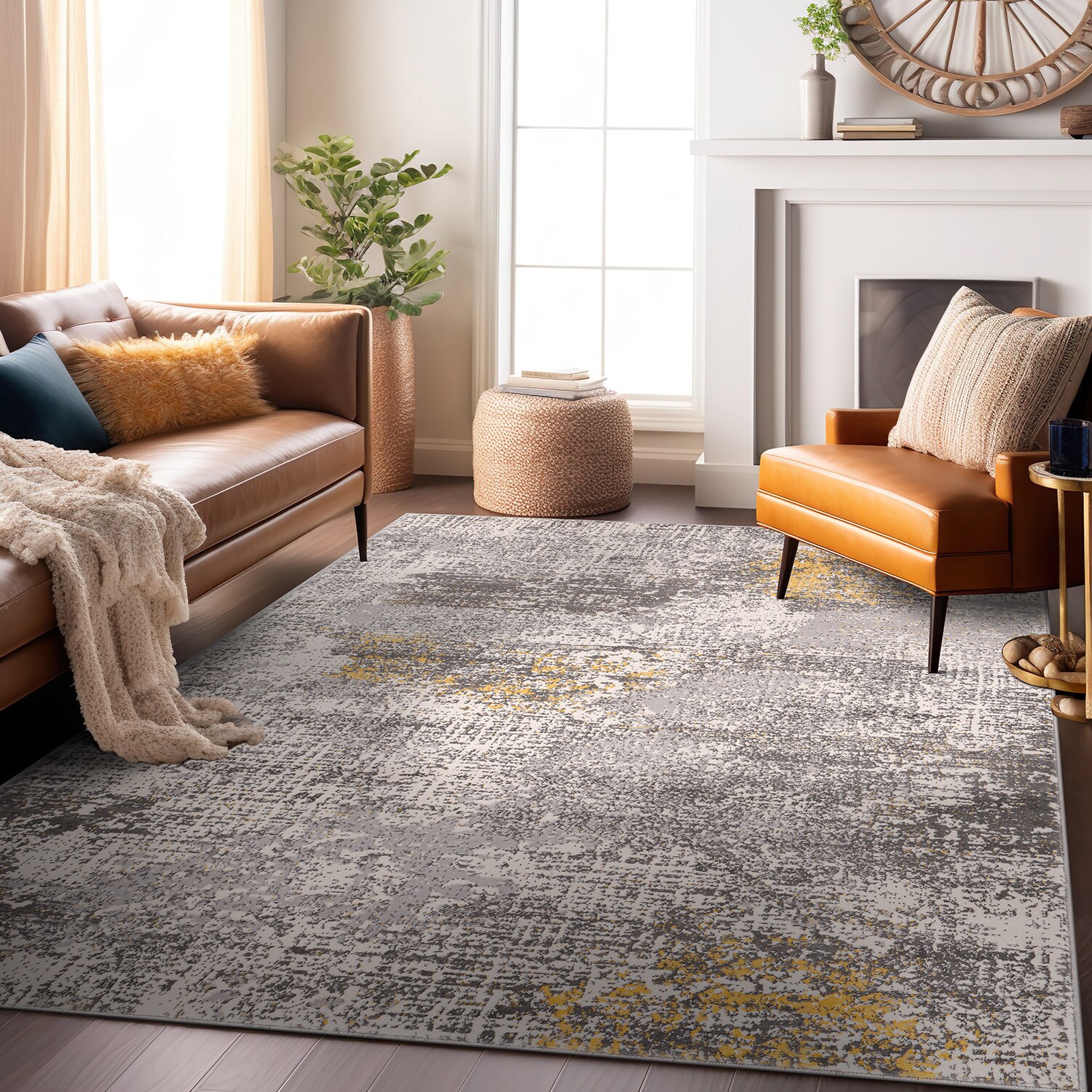 World Rug Gallery 4050YELLOW5X7 rugs - View #7
