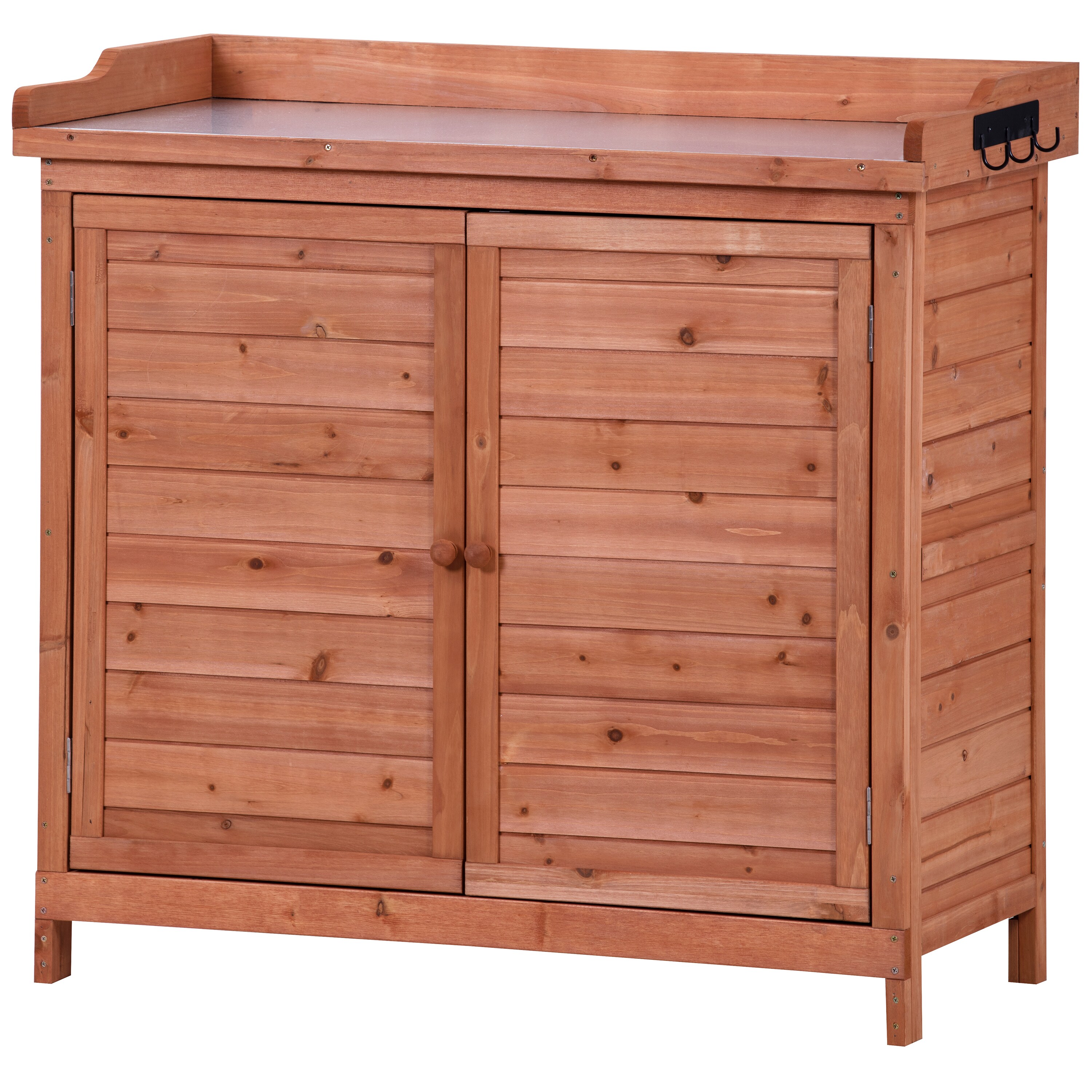 AHIOU HOME ZAAHG-324AAAPB Kenosha 39-in x 37.4-in x 19.1-in Orange Potting Bench