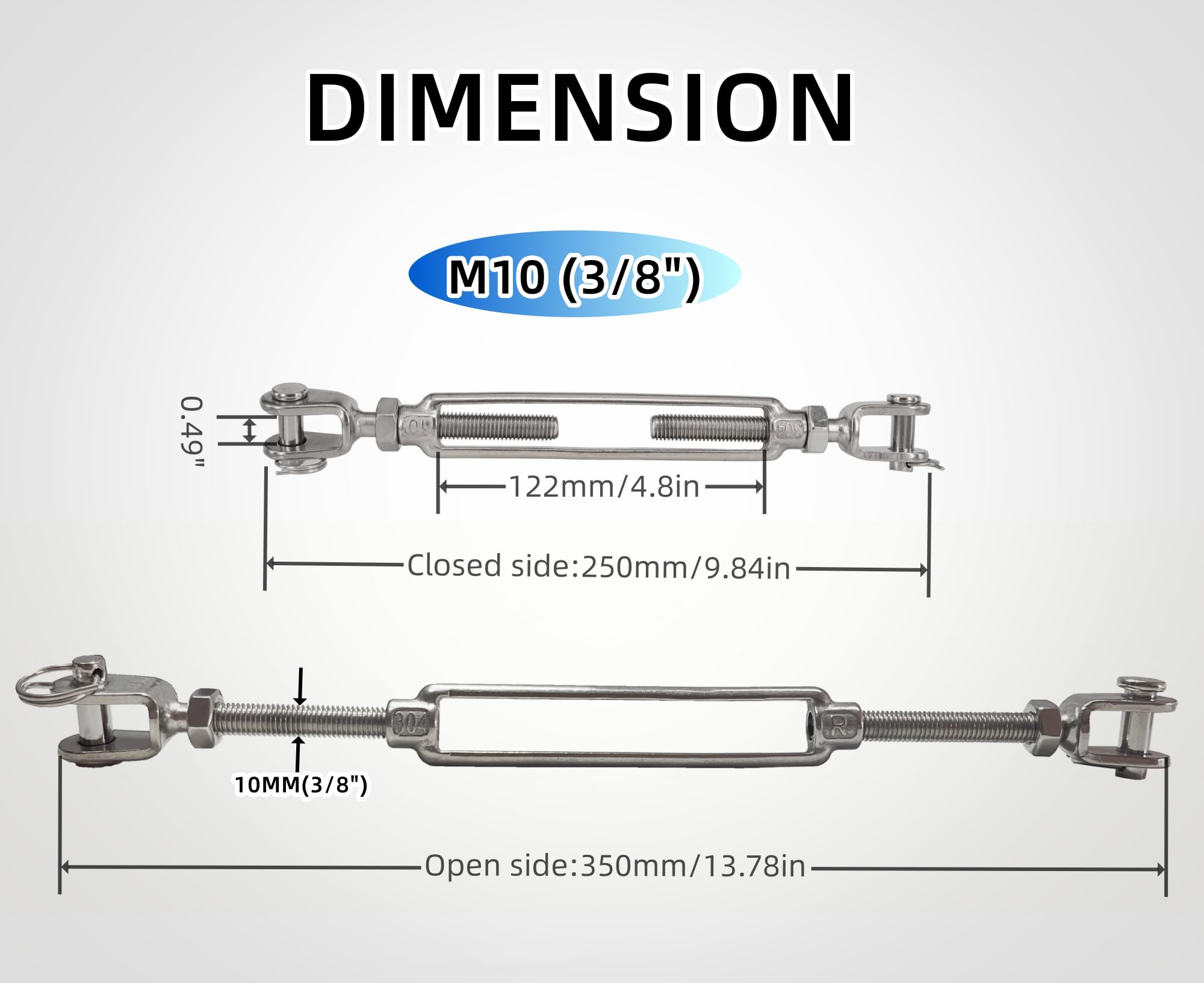 ITOPFOX LIT0820I493 turnbuckles - View #3