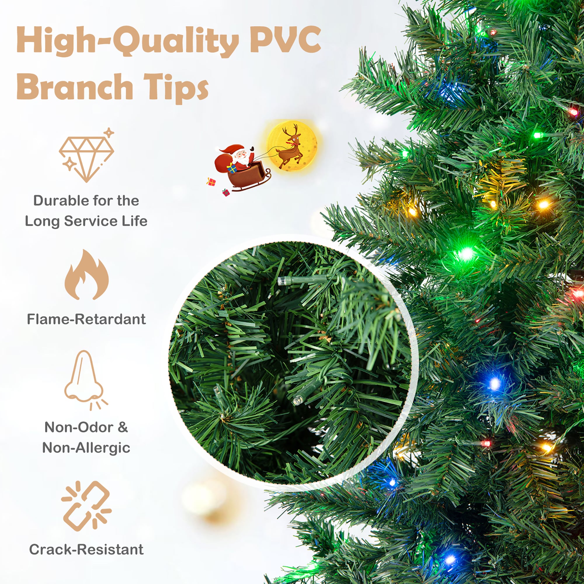 Costway CM24080US Artificial-Christmas-Trees - View #5
