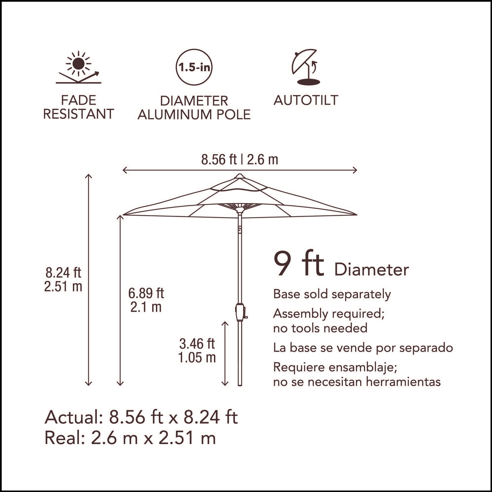 allen + roth USA38A278ZT-NA-LS Umbrellas-2 - View #27