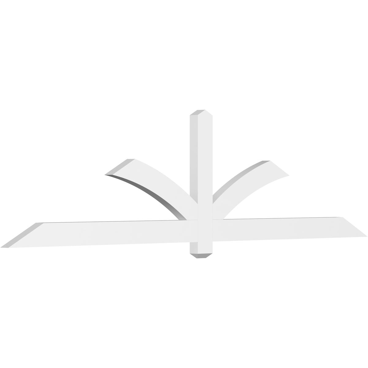 Ekena Millwork GBP096X24X0204RED00 Redmond White PVC Gable bracket