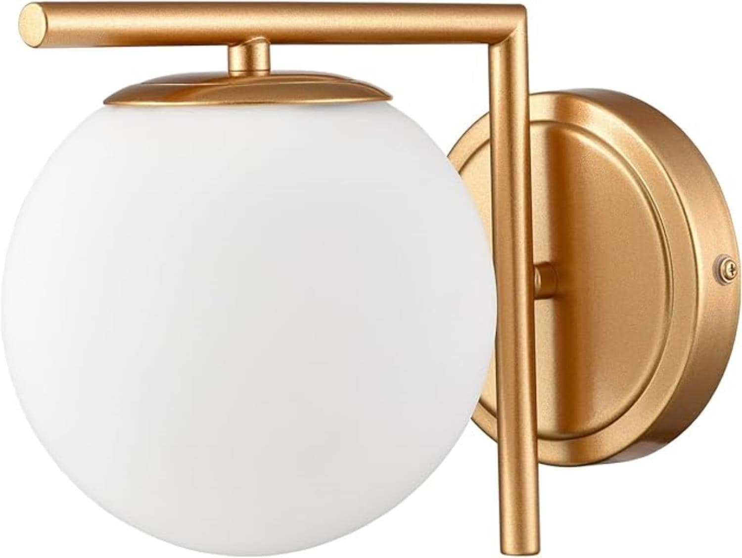 Claxy Opal 5.9-in W 1 -Light Brushed Brass Wall Sconce