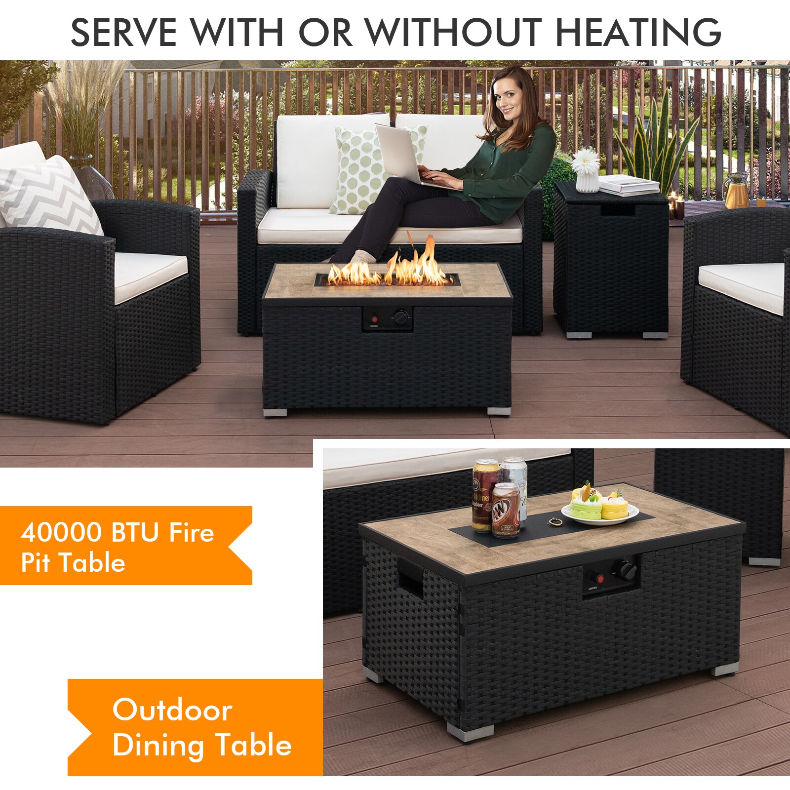 Slickblue D-CO-KB16201PN Outdoor-Gas-Firepits - View #6