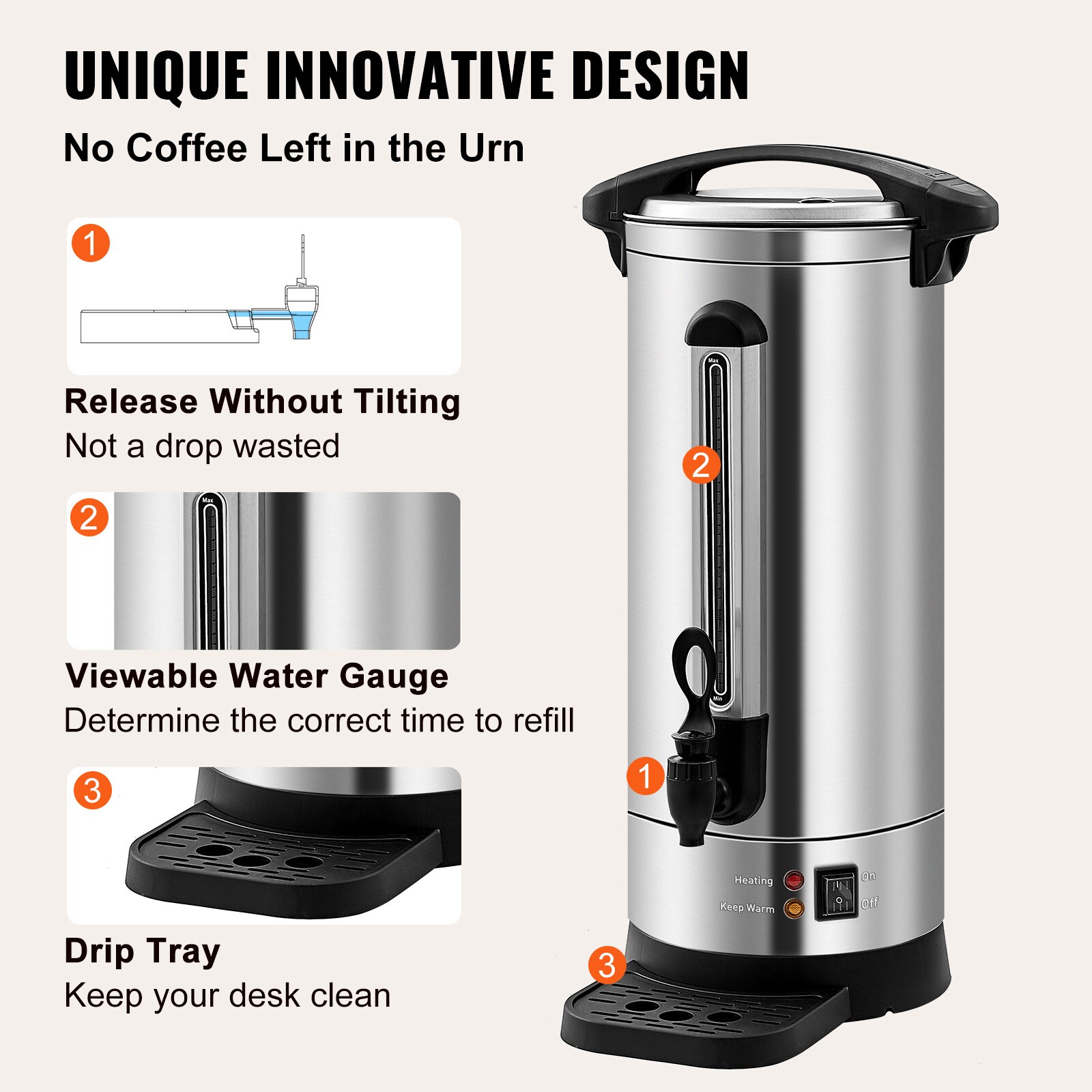VEVOR SCBSYK110SUS01414V1 Coffee-Makers - View #5