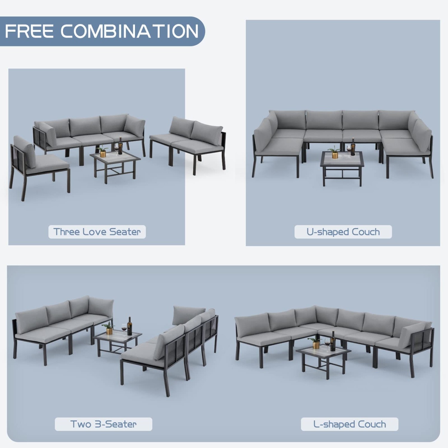 AECOJOY 16317GY-LS01 Patio-Sofas-Daybeds - View #7