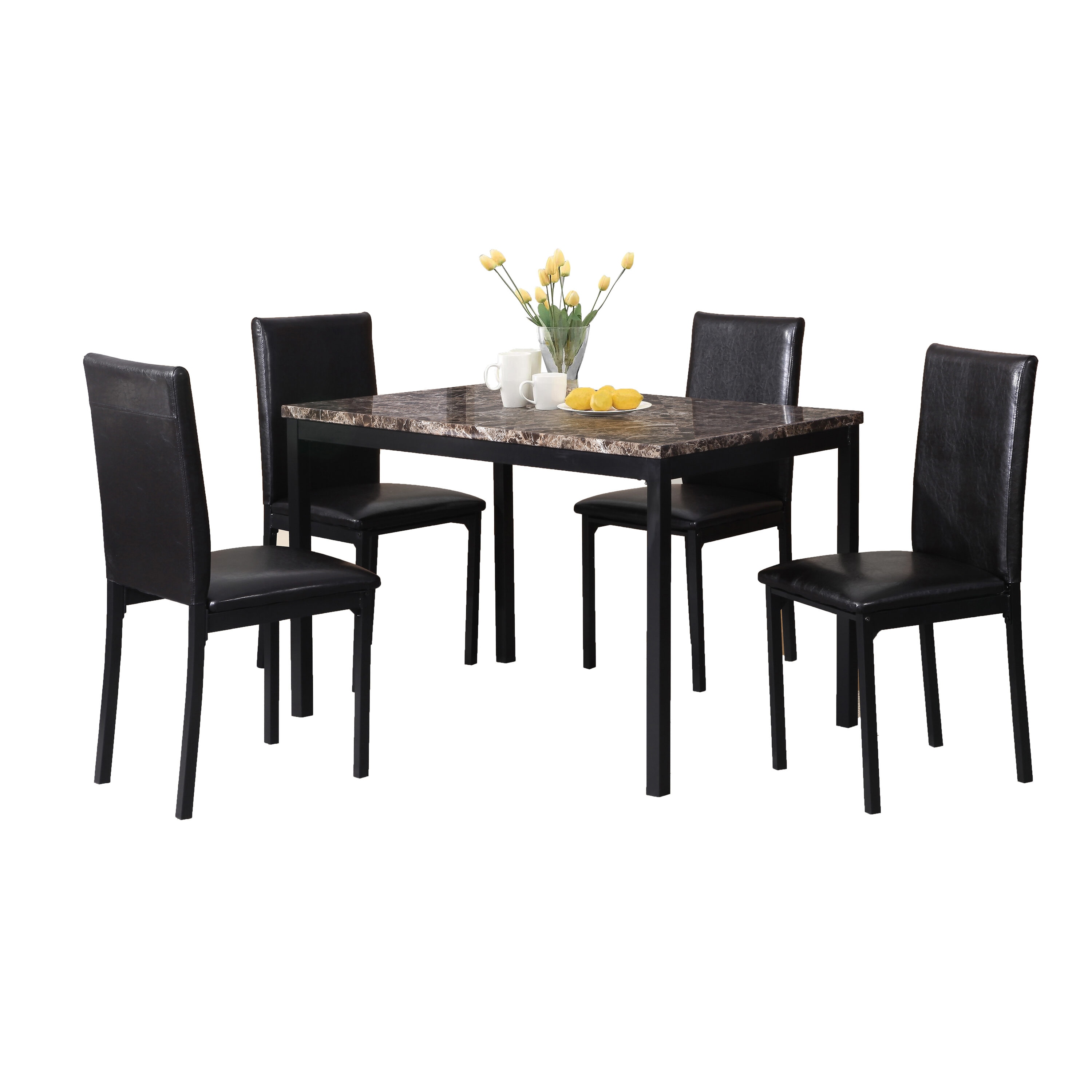 Roundhill Furniture C007BK Dining-Chairs - View #5