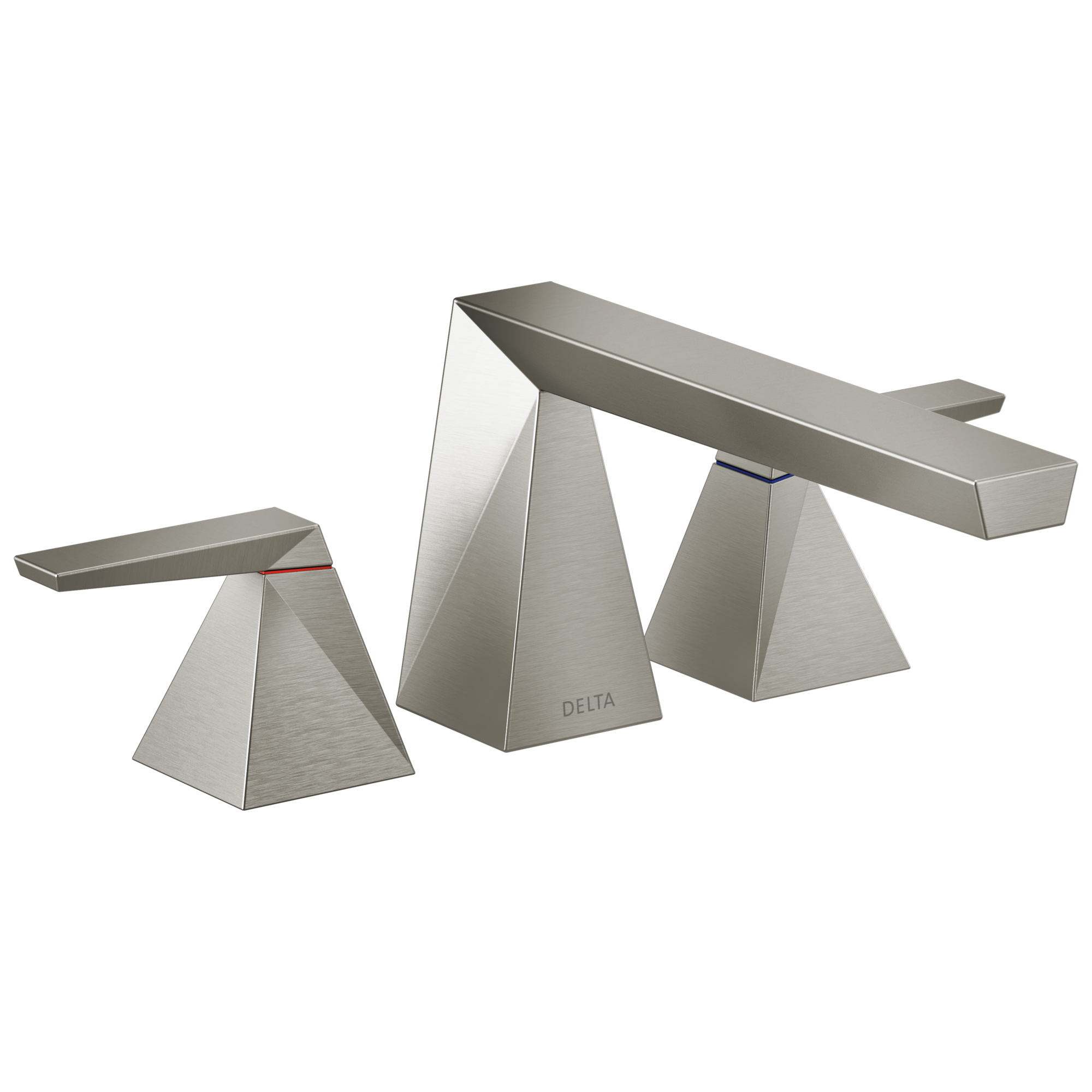 Delta T2743-SS-PR Trillian Lumicoat Stainless 2-handle Deck-mount Roman Low-arc Bathtub Faucet
