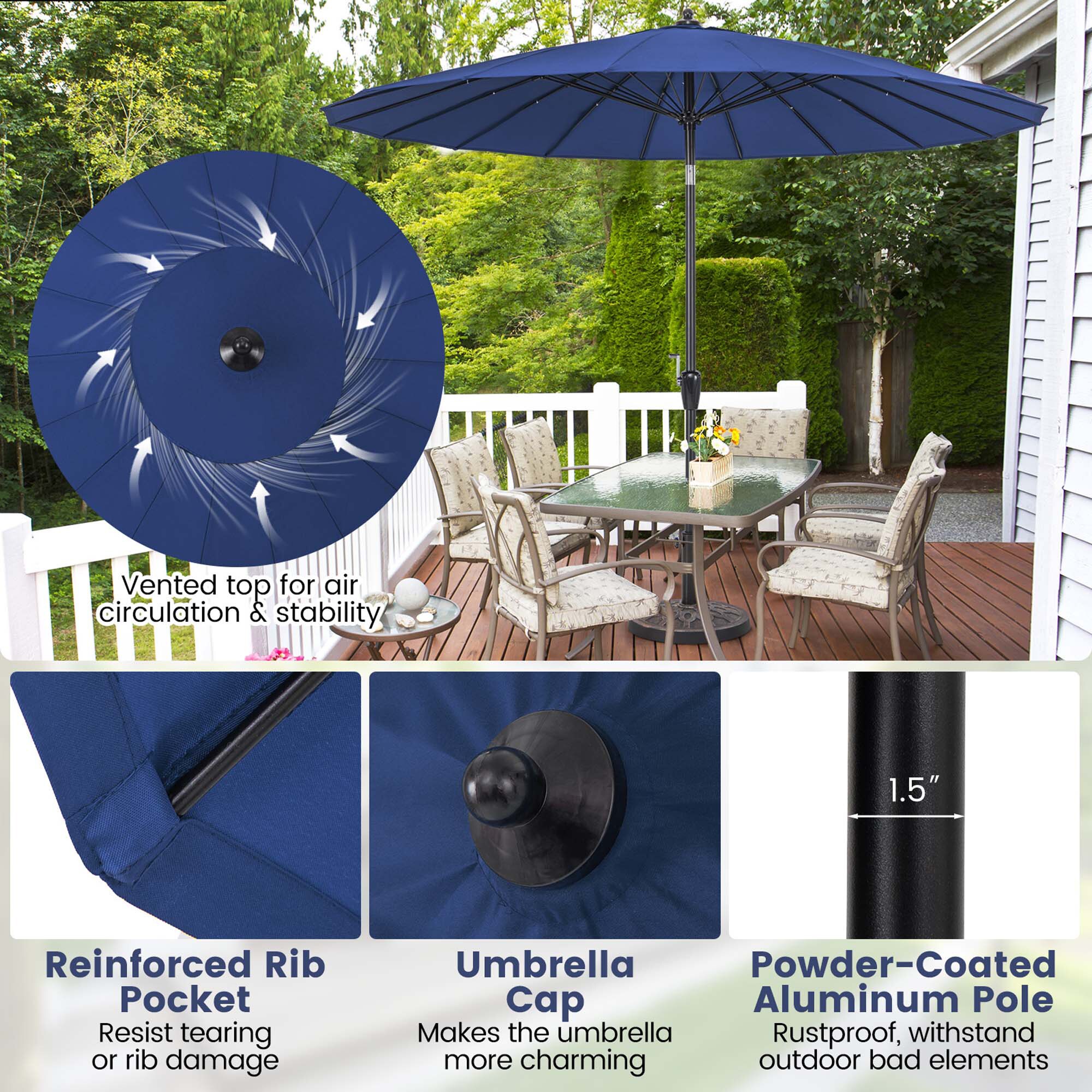 Costway HCST00612 Umbrellas-2 - View #7