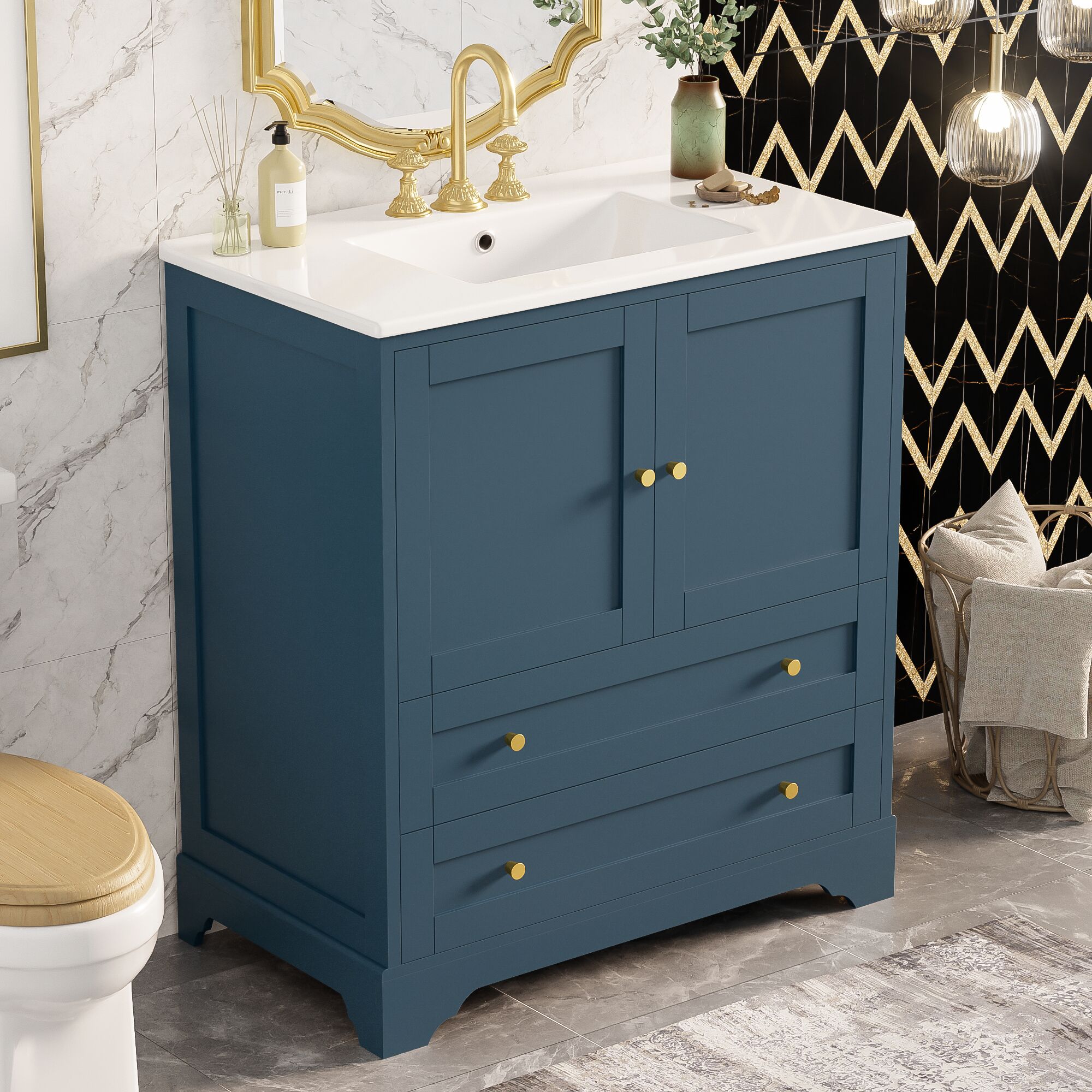 ModernLuxe L3P-N710P228365C Bath-Vanity-Combo - View #3