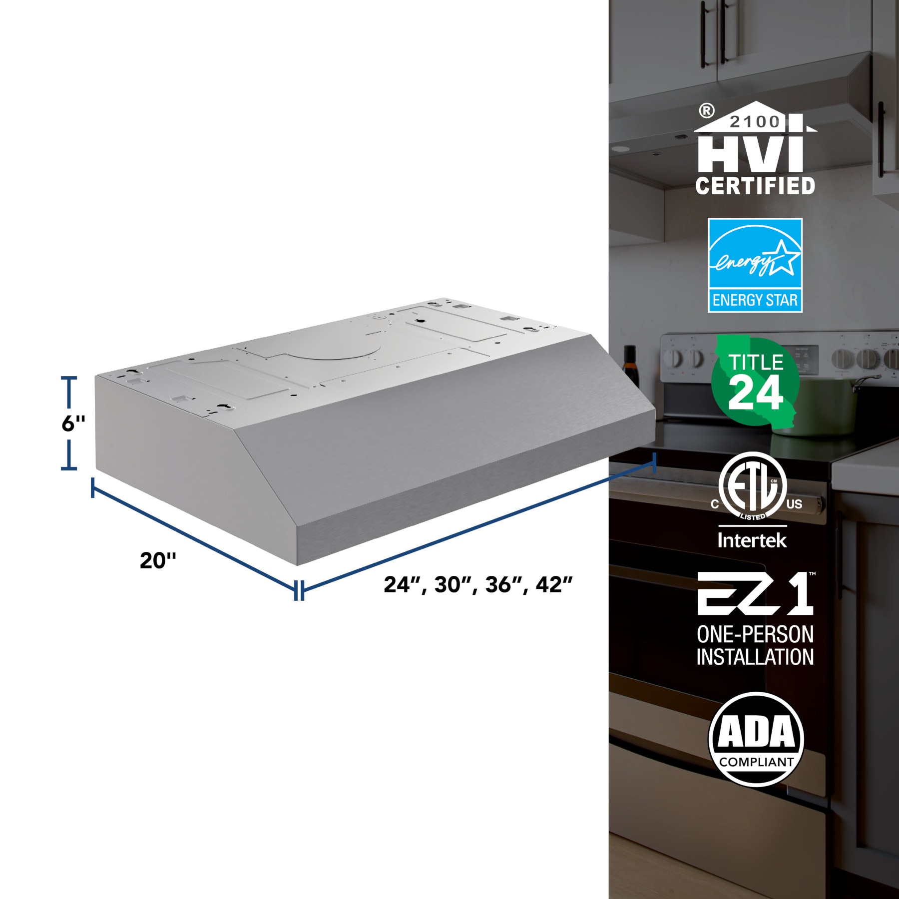 Broan GLA1303SS Undercabinet-Range-Hoods - View #5