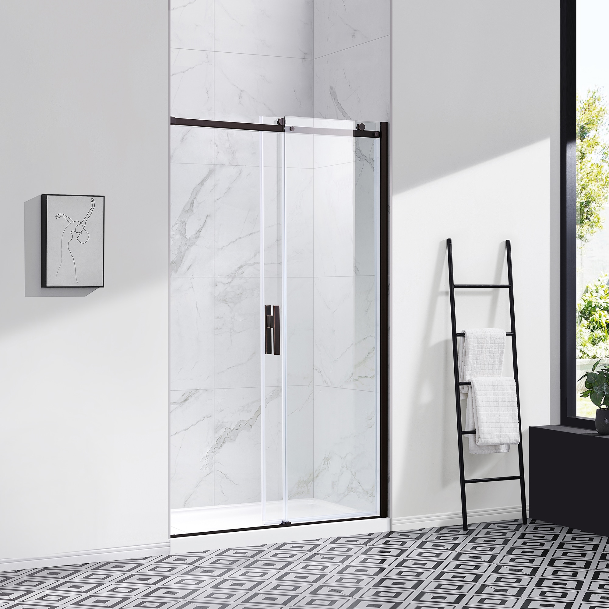 allen + roth 15SGP-DAVI48-ORB Shower-Doors - View #4