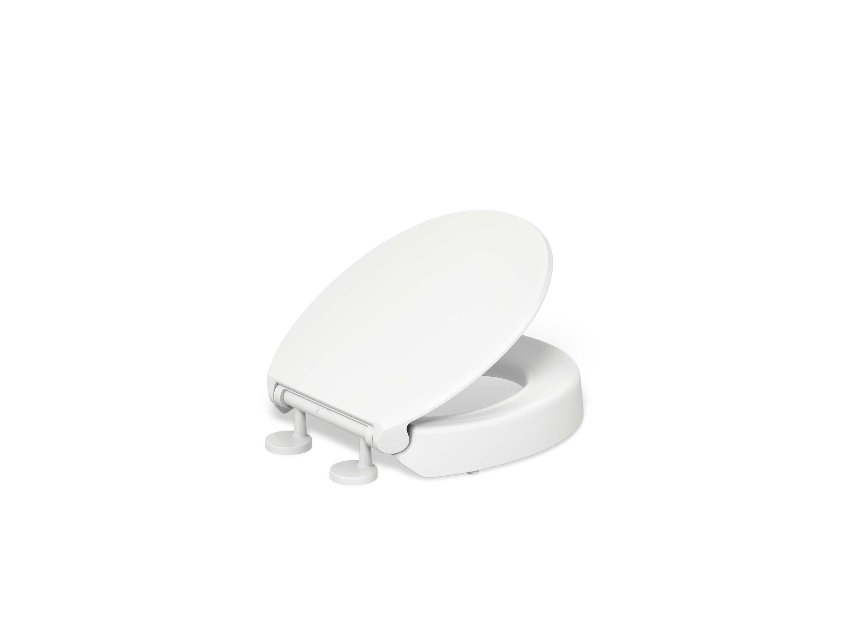 KOHLER Hyten Plastic White Round Soft Close Toilet Seat #25876-0