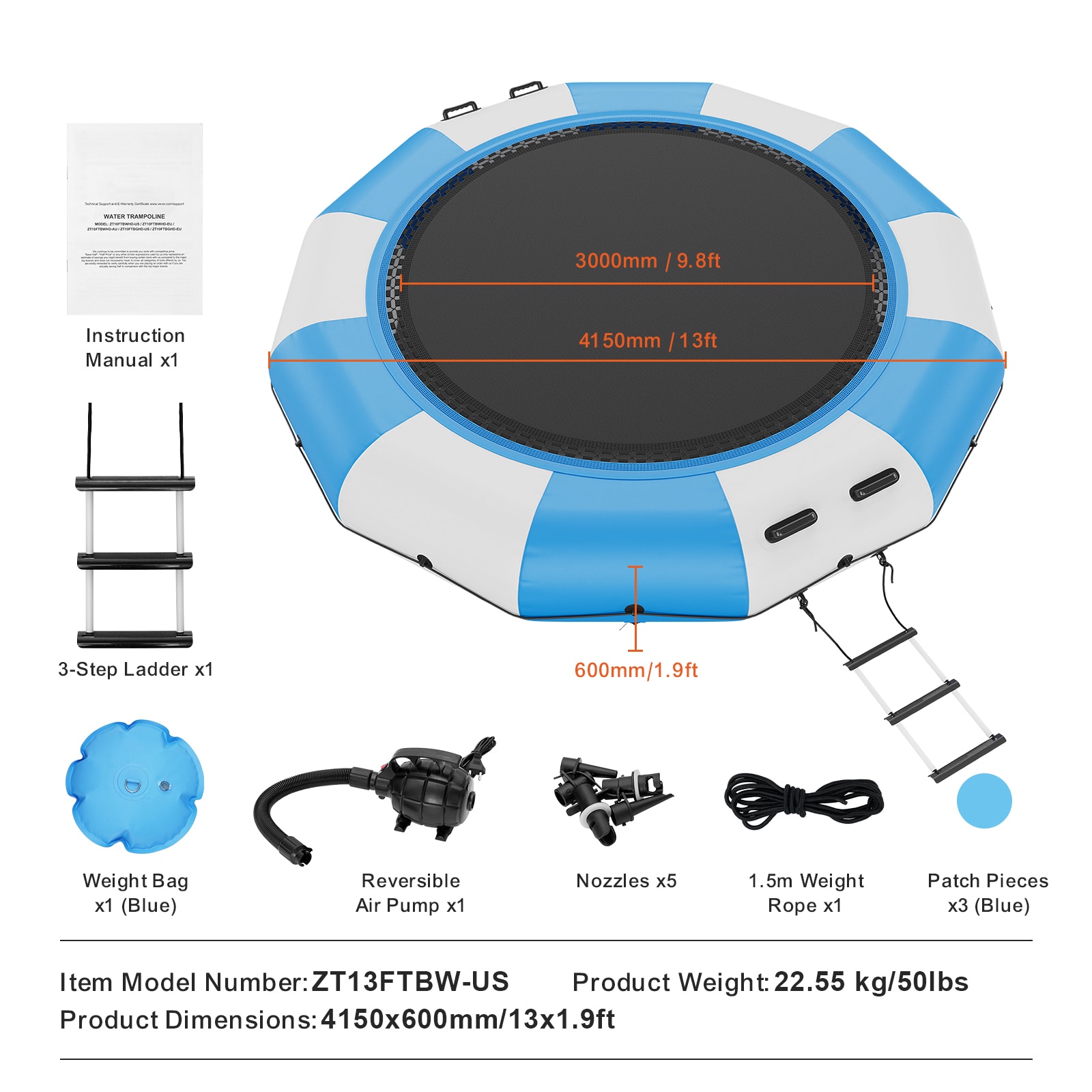VEVOR BTKSSBCLBS1395Q0GV1 trampolines - View #8