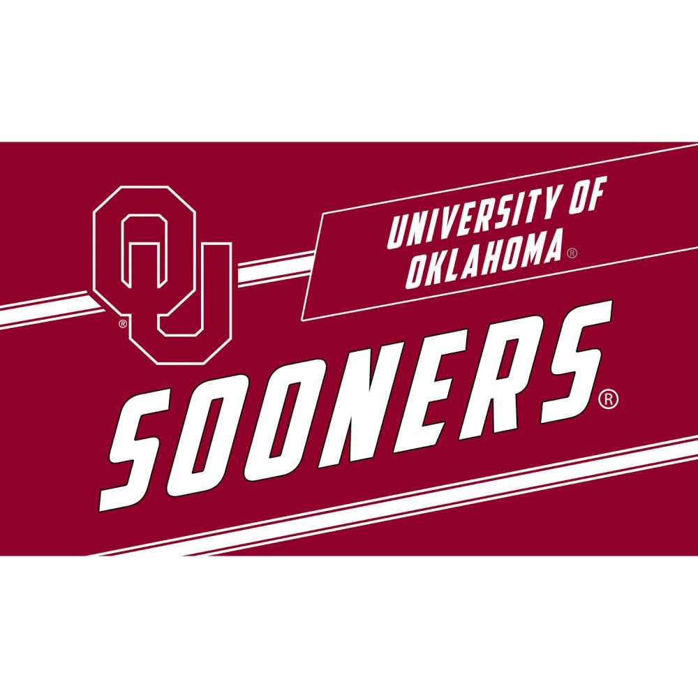 Team Sports America 2RMP974 Oklahoma Sooners 2-ft x 3-ft Multi Coir Rectangular Outdoor Decorative Sports Door mat