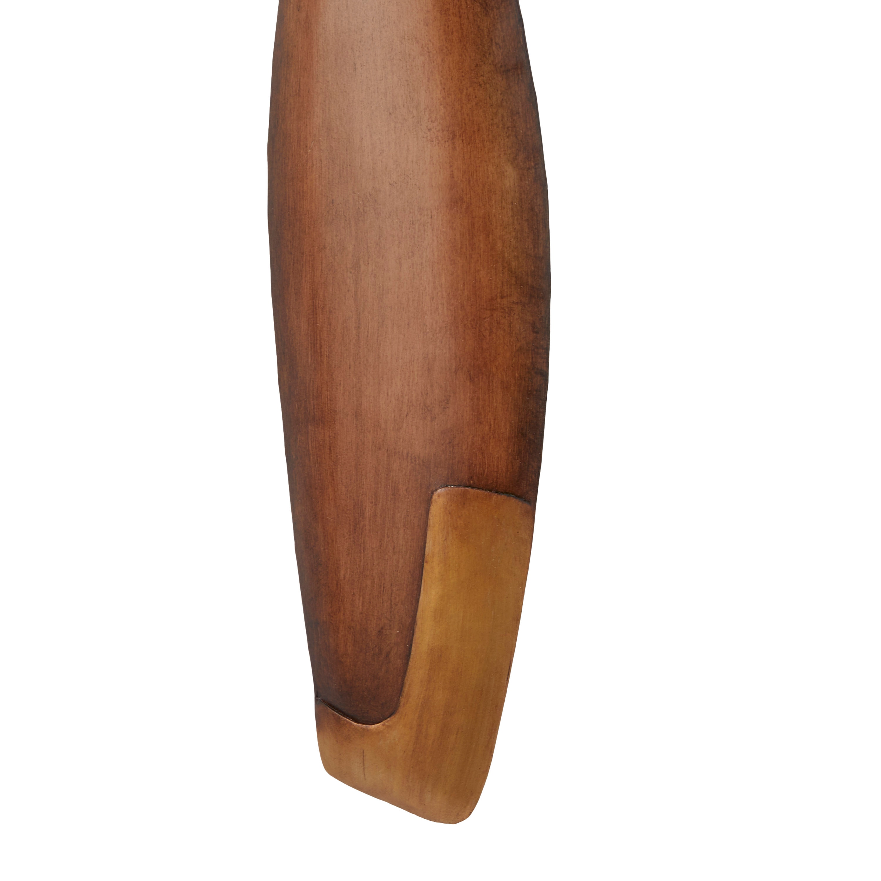 Industrial Brown Metal Airplane Propeller Wall Art, 5" x 48"