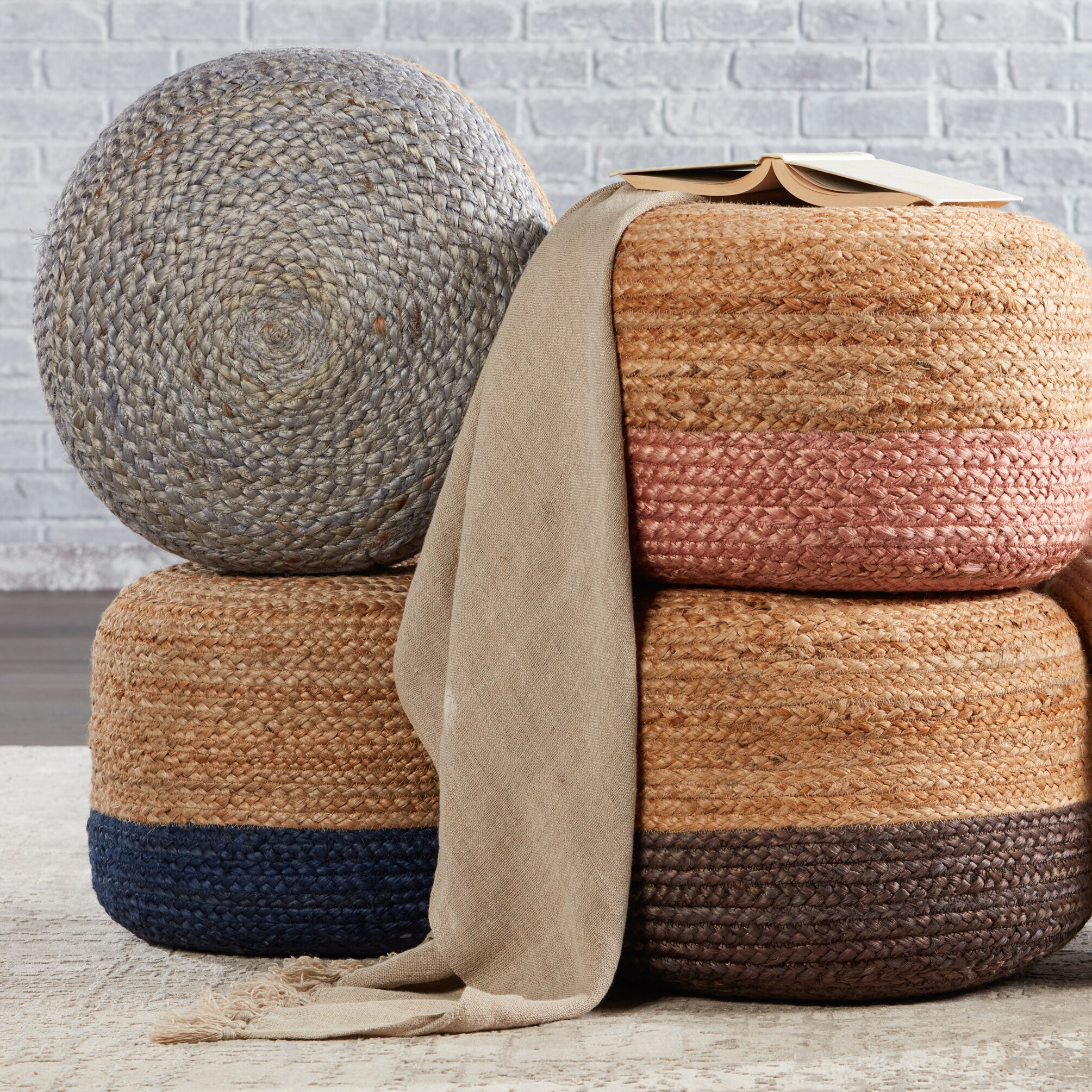 Jaipur Living BRF100464 Indoor-Ottomans - View #6