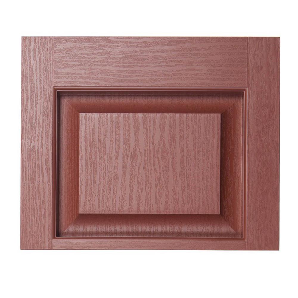 Alpha ACCTRANSRD 14.5-in W x 11.5-in H Red Exterior Shutters (2-Pack)