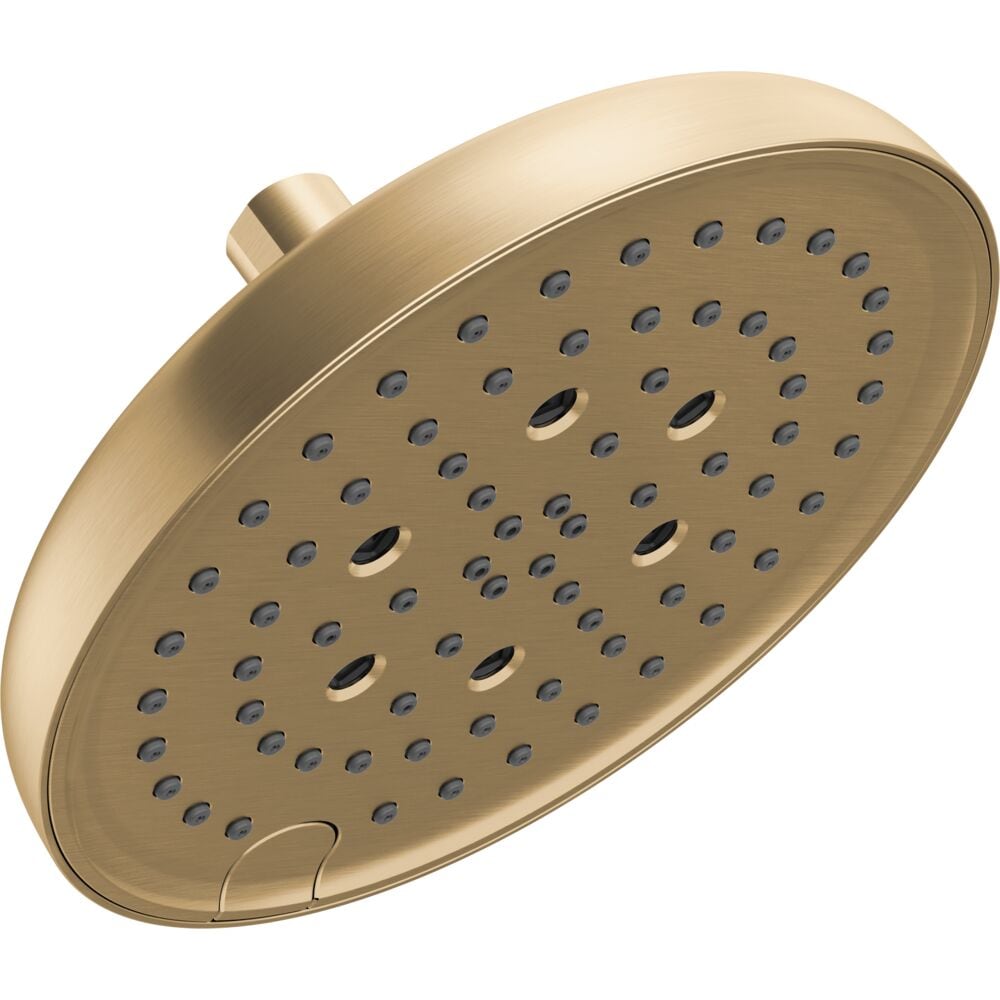 Delta H2Okinetic 6 -Spray Lumicoat Champagne Bronze 8-in Round Shower Head 1.75 GPM