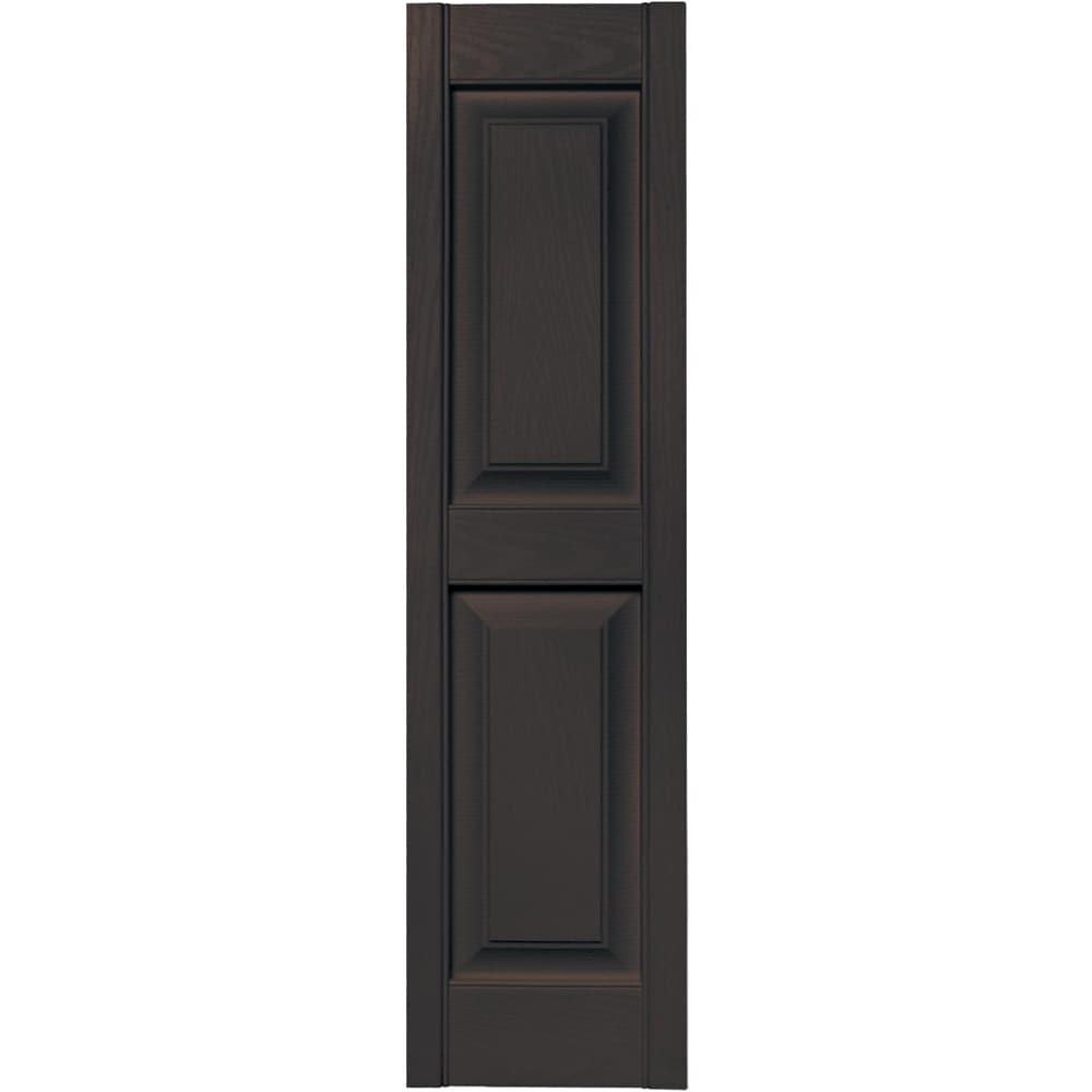 Vantage V4711247010 12-in W x 46.75-in H Musket Brown Raised panel Exterior Shutters ( 1 -Pack )