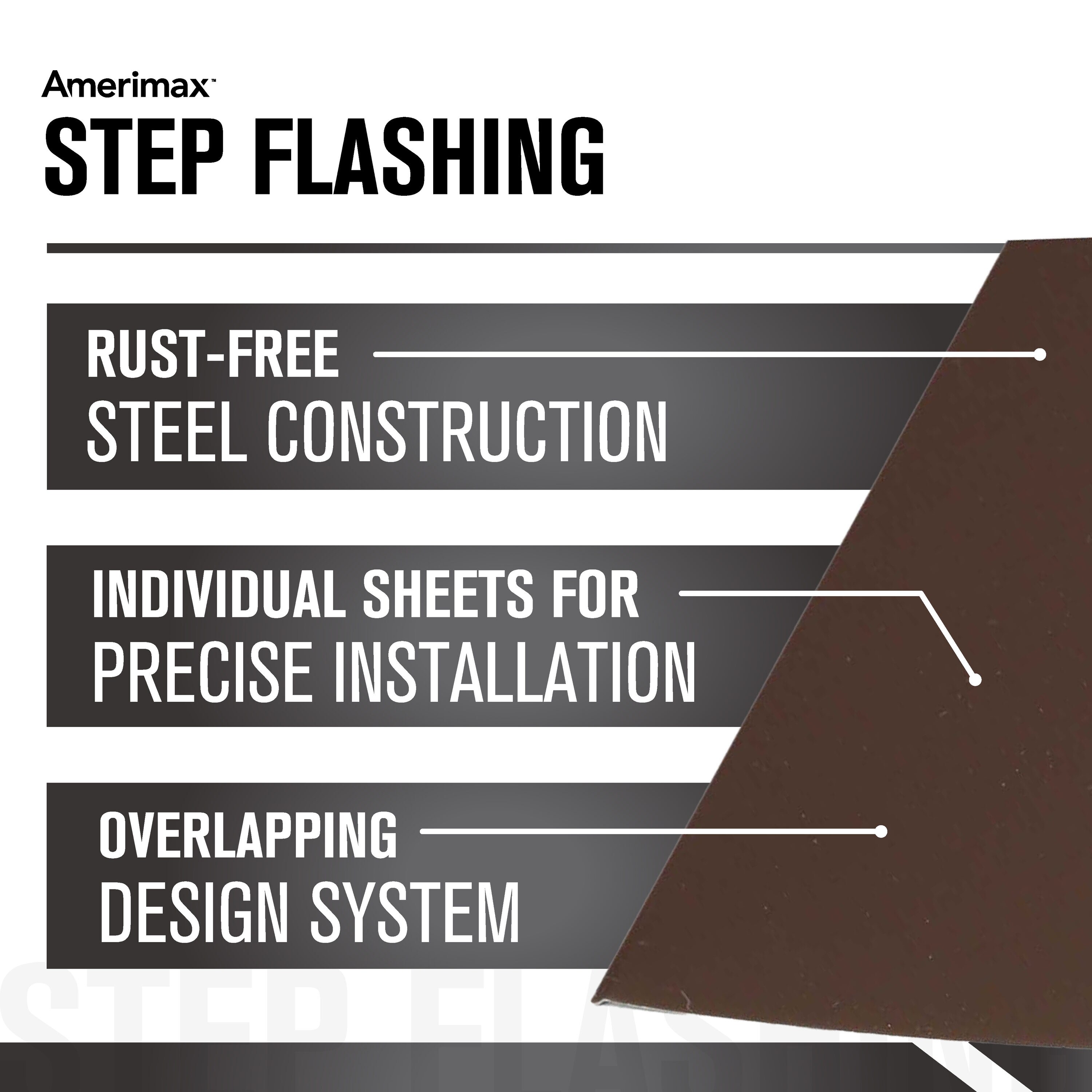 Amerimax 7098119 Step-Flashing - View #4