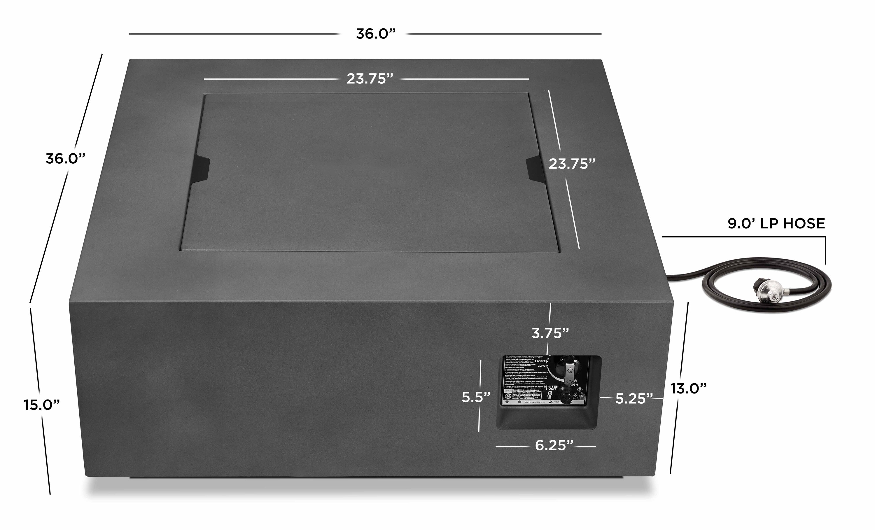 Real Flame C9812LP-WSLT Outdoor-Gas-Firepits - View #6