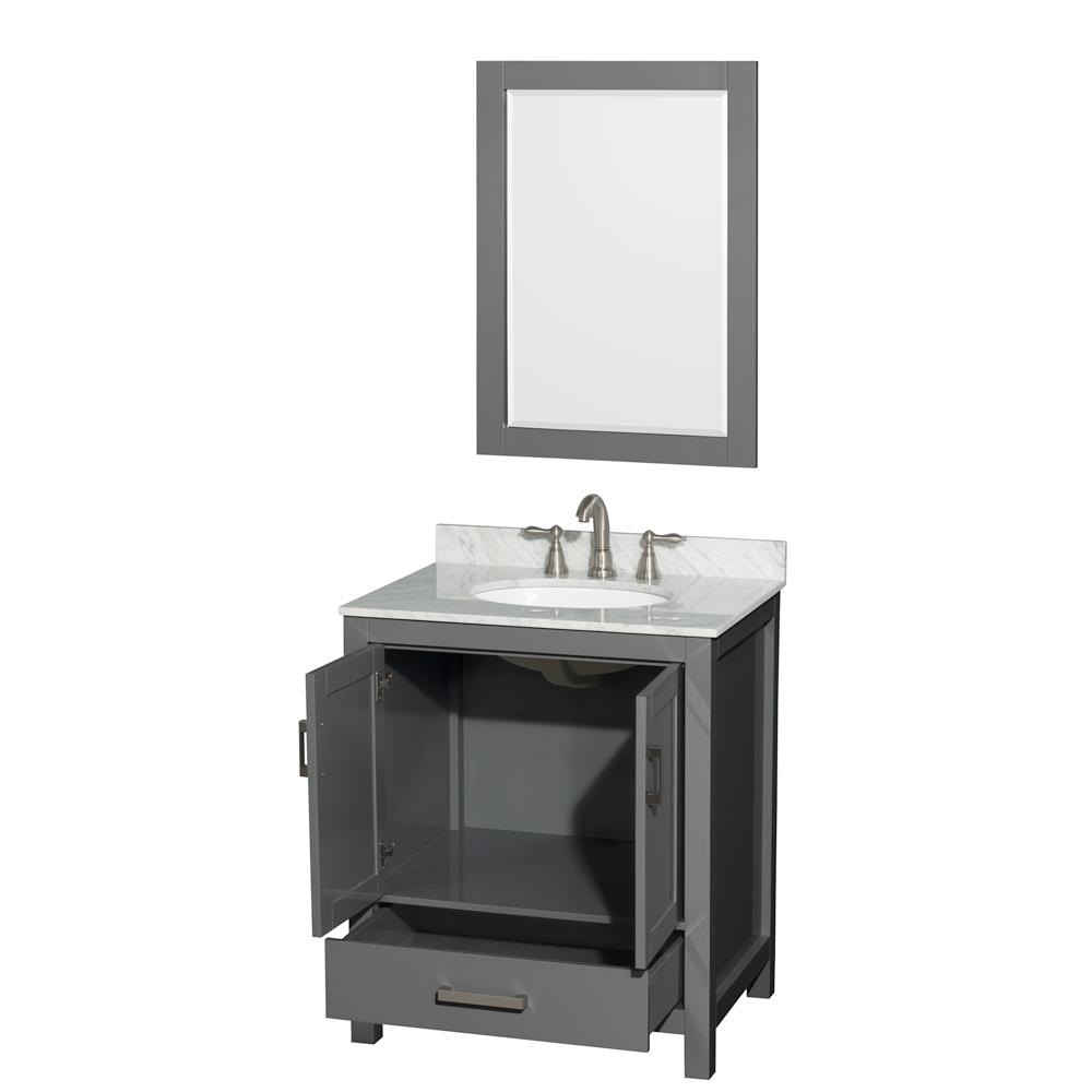Wyndham Collection WCS141430SKGCMUNOM24 Bath-Vanity-Combo - View #2