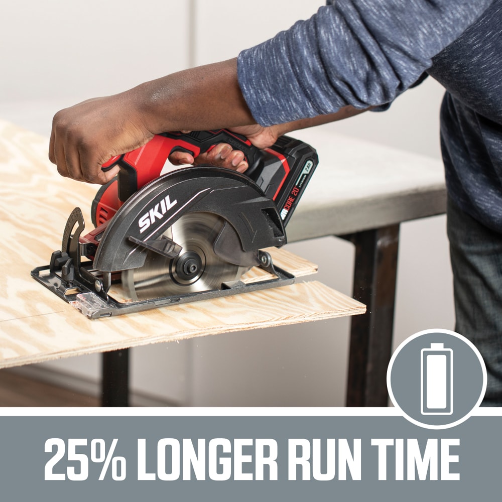 SKIL PWR CORE 20-volt 6-1/2-in Cordless Circular Saw (1-Battery  Charger  Included) in the Circular Saws department at