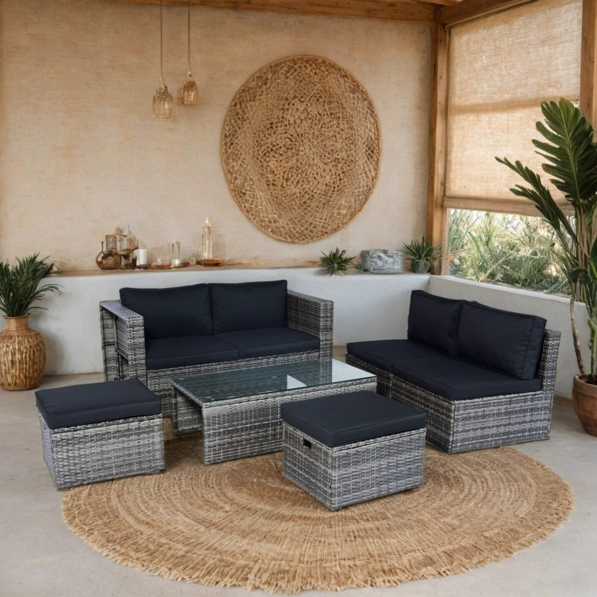 SINOFURN SYA010502BG Patio-Conversation-Sets - View #13
