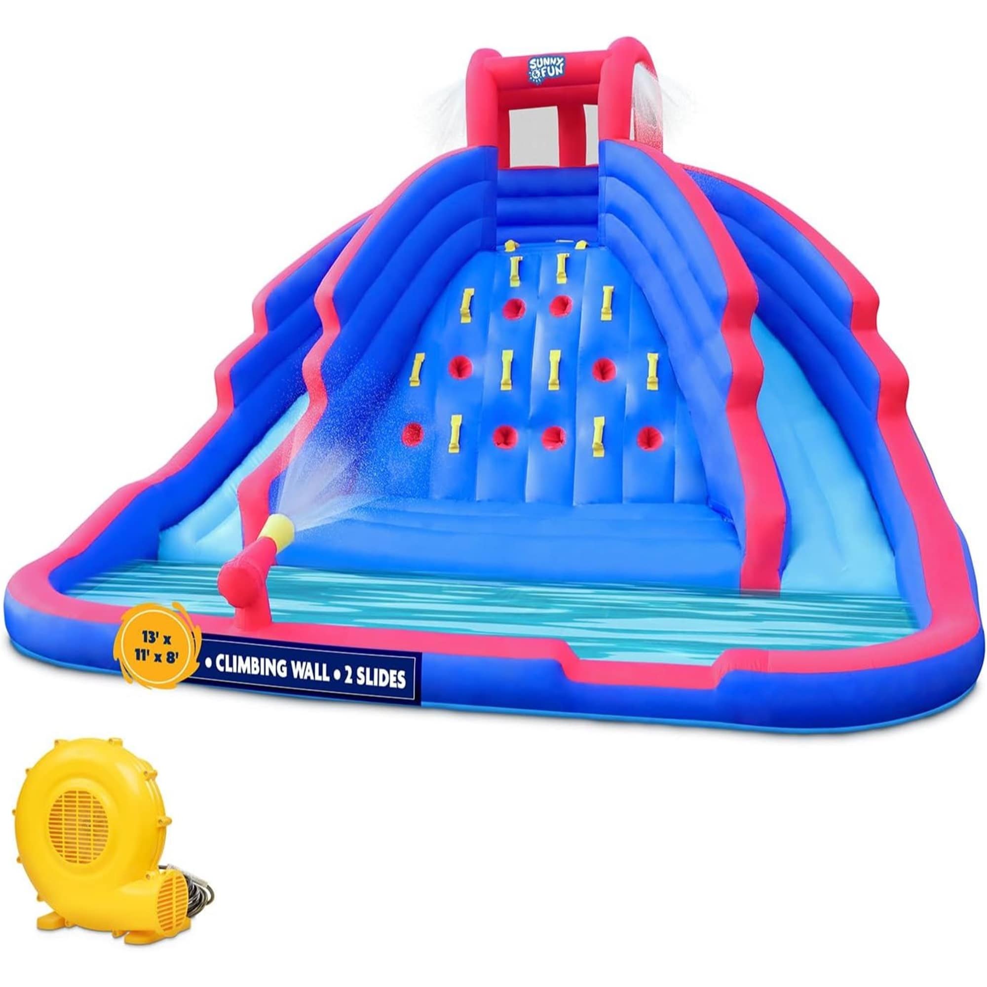 Sunny & Fun SFWTR931 Ultra Climber Inflatable Water Slide Park 157.2-in Nylon Inflatable water slide