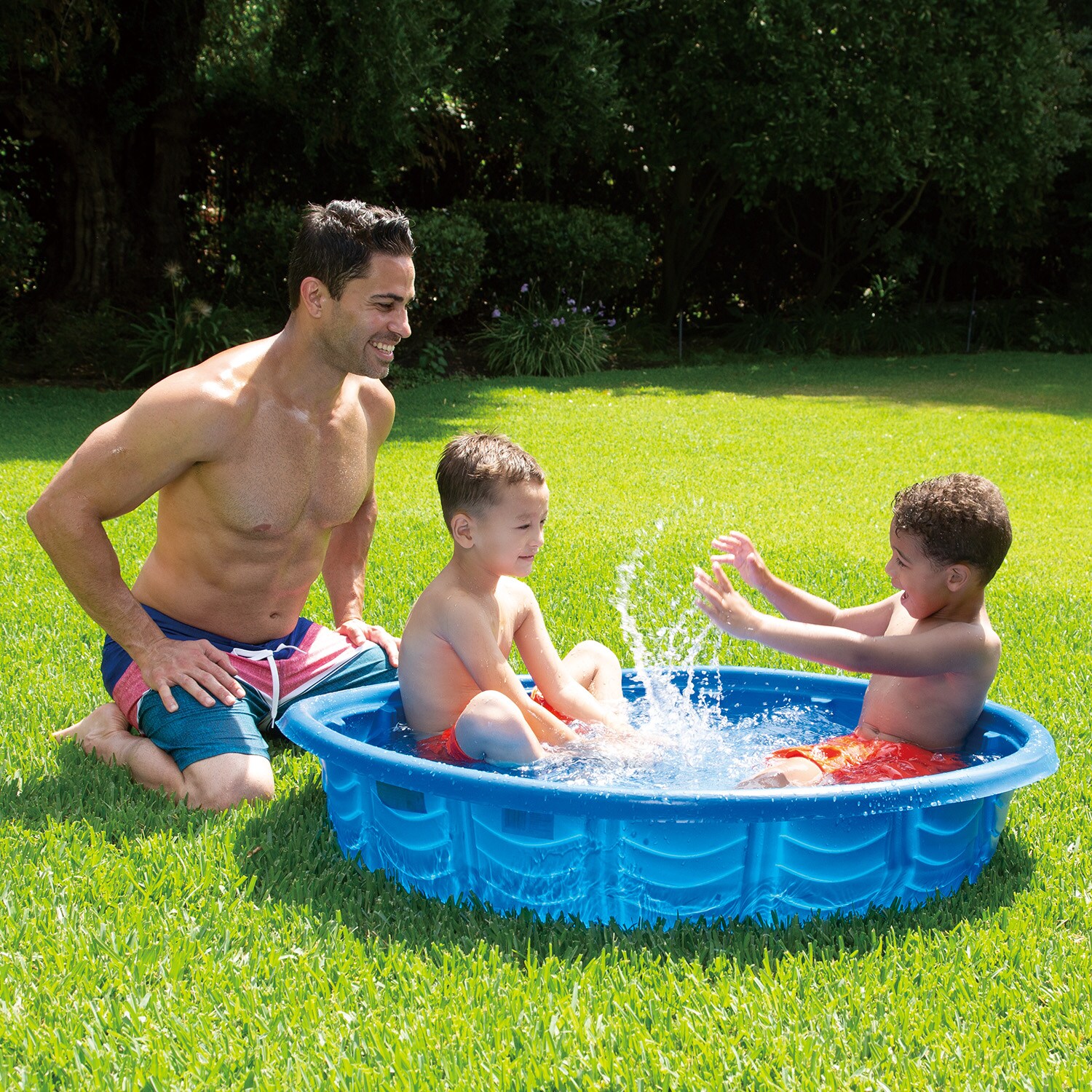 Funsicle 45-in L x 45-in W Blue Round Kiddie Pool