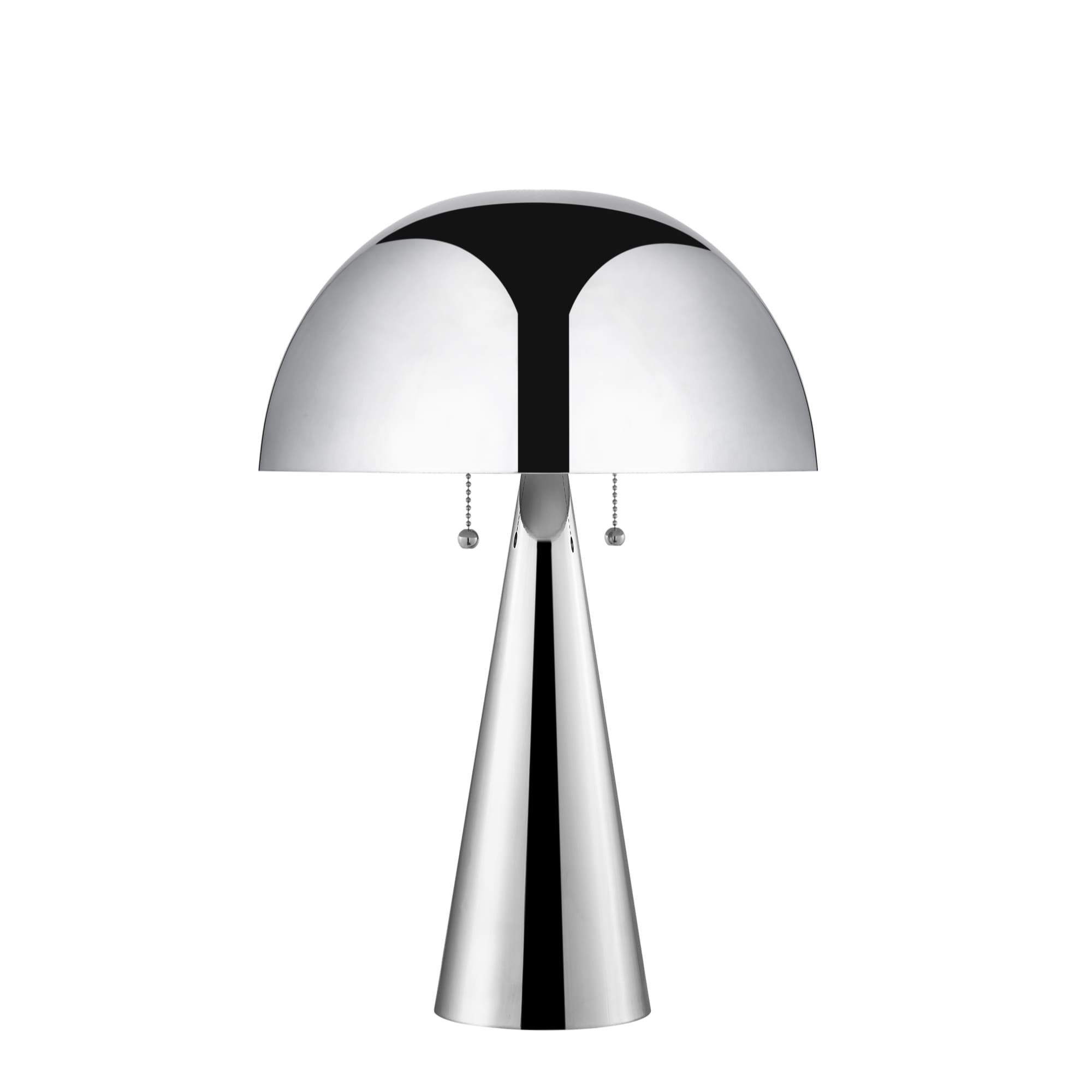Inspired Home LA443-24CHR-LS Esai 23.5-in Chrome Pull-chain Table Lamp with Metal Shade
