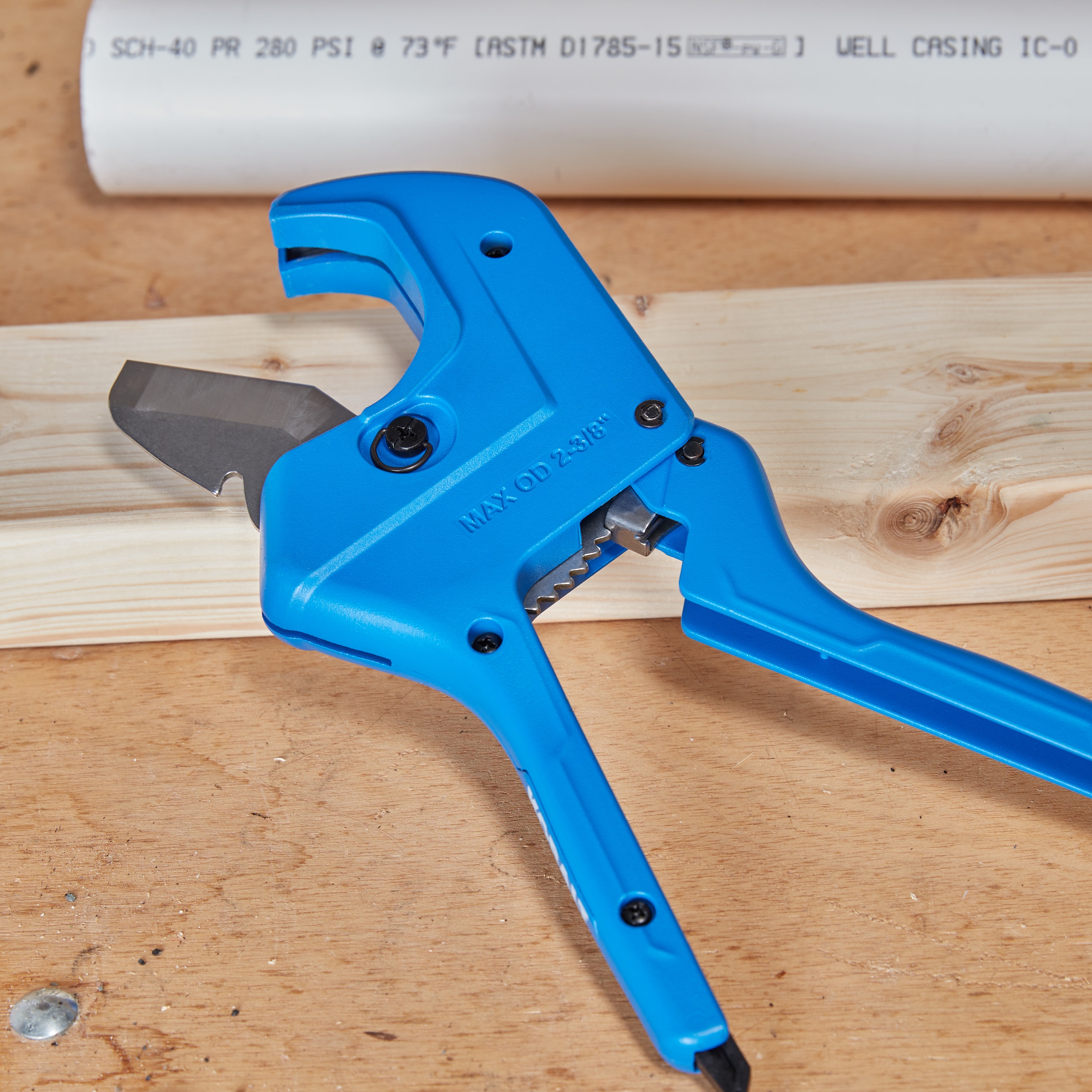 2.5 inch PVC Pipe Cutter – 2.5 Ratcheting PVC Cutter – PVC Cutter Tool