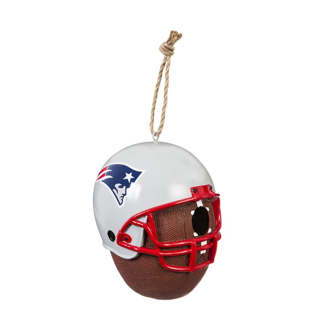 Team Sports America New England Patriots 8.13-in H Blue Resin Variety  Decorative Bird House in the Bird Houses department at